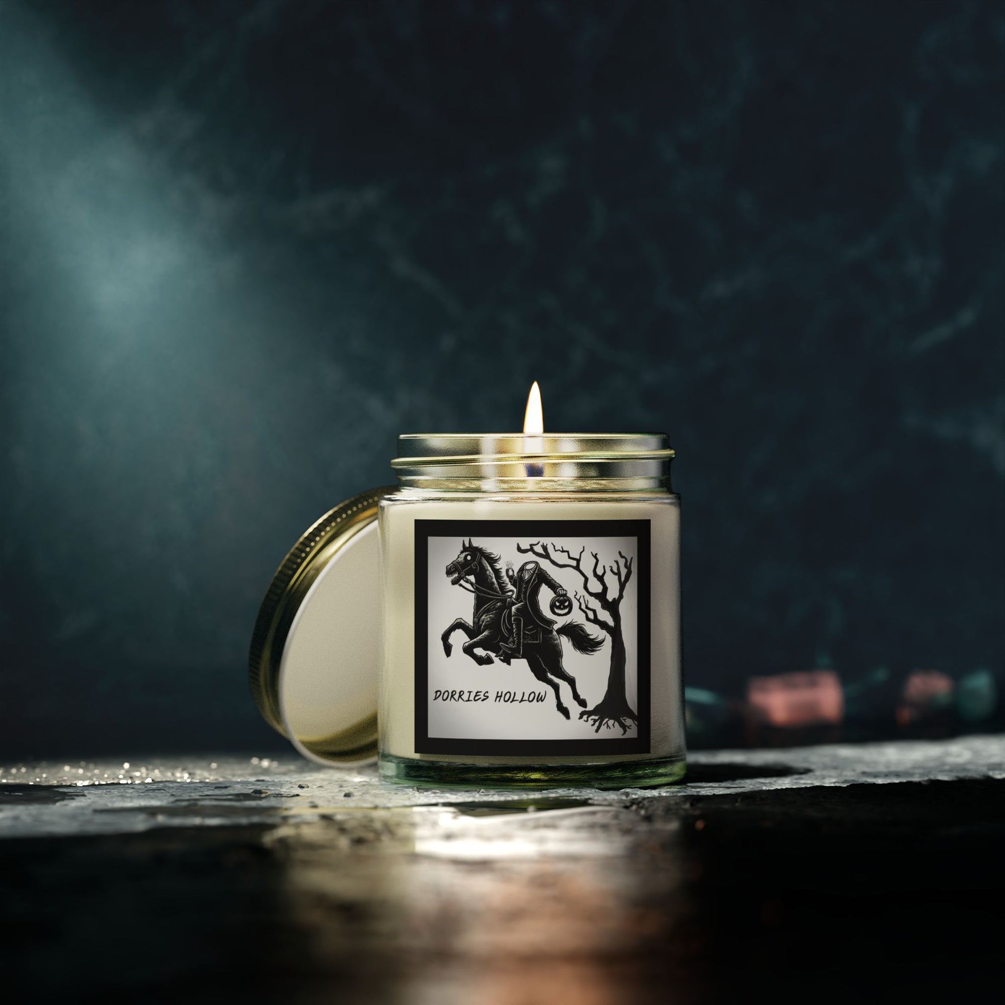 Eerie Scented Candle, Spooky Home Decor, Witchy Gift, Perfect for Halloween, Cozy Candlelight, Haunted Atmosphere