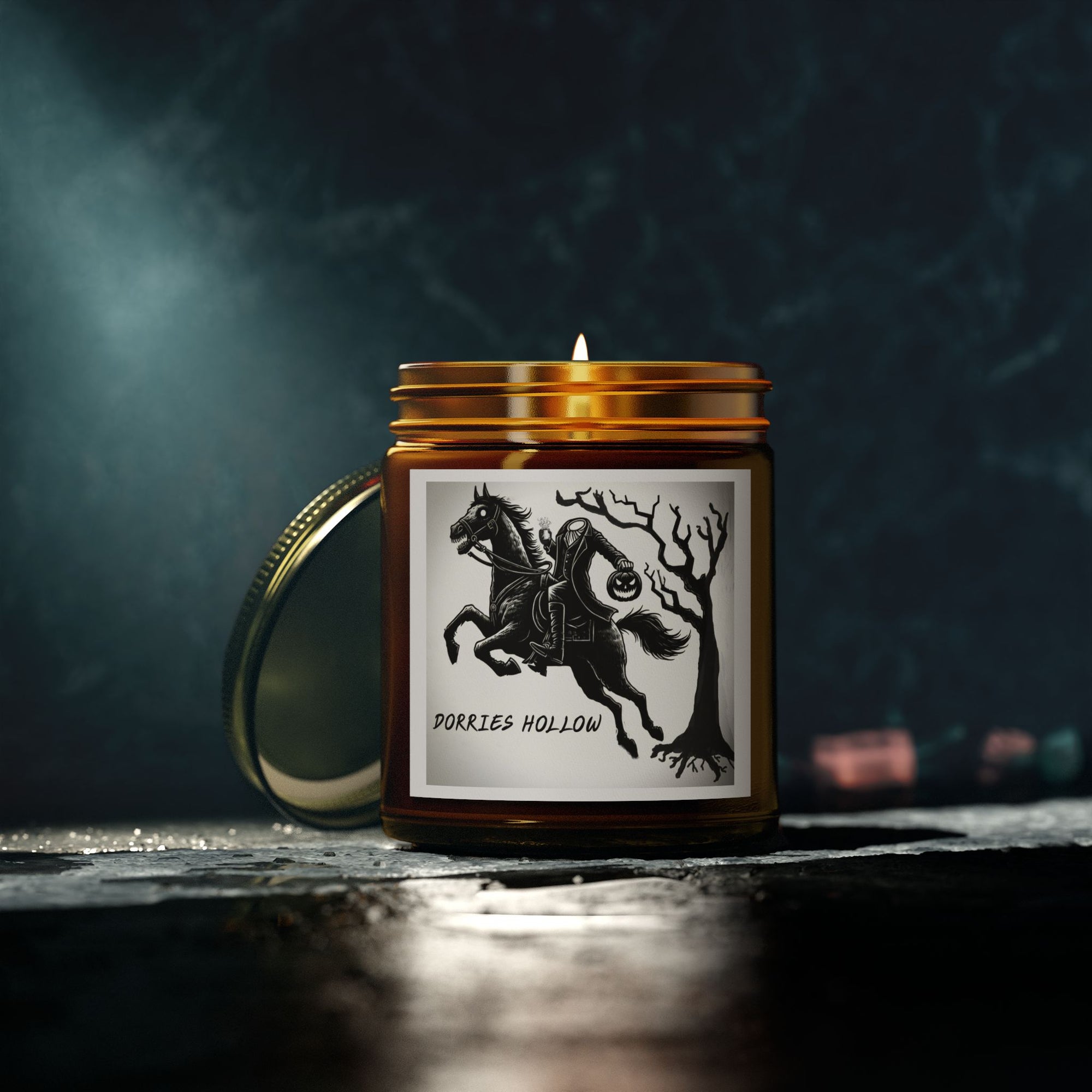 Eerie Scented Candle, Spooky Home Decor, Witchy Gift, Perfect for Halloween, Cozy Candlelight, Haunted Atmosphere