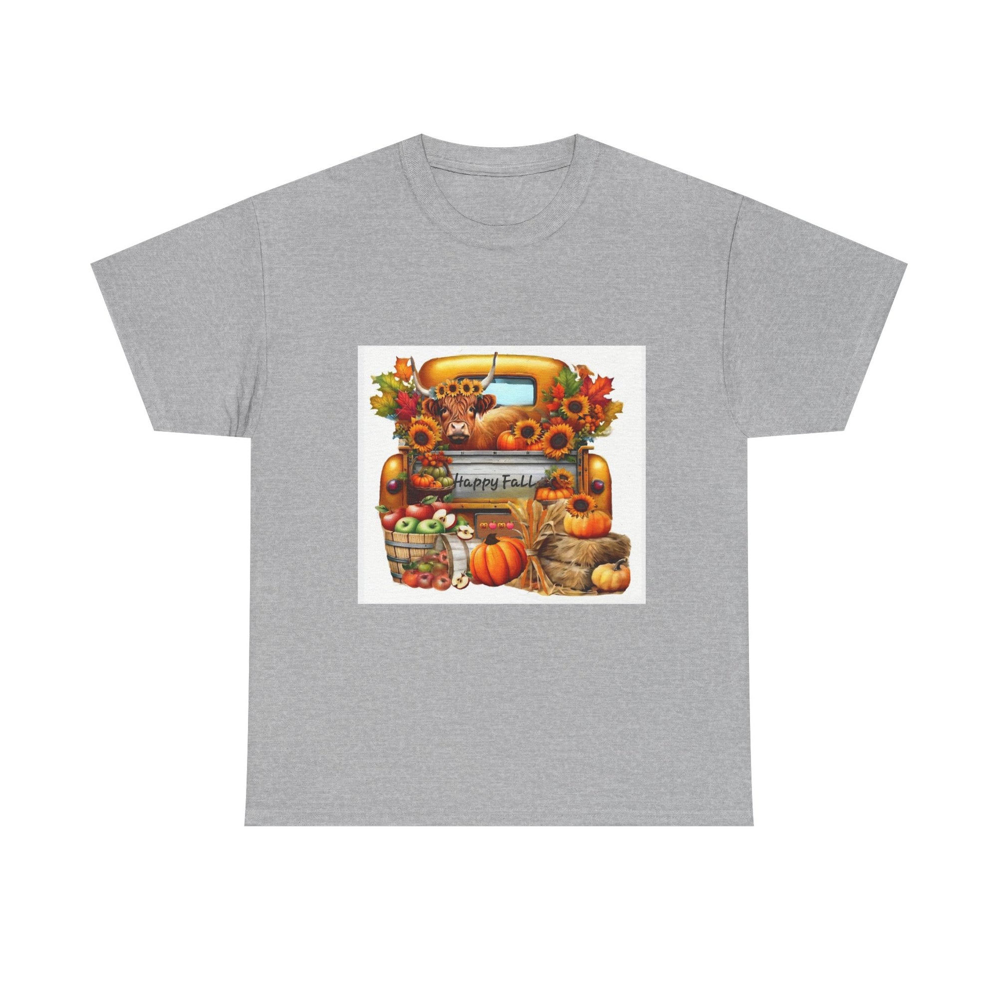 Autumn Vibes Unisex Heavy Cotton Tee - Perfect for Fall Celebrations, Thanksgiving Gatherings, Cozy Outings, Seasonal Wardrobe