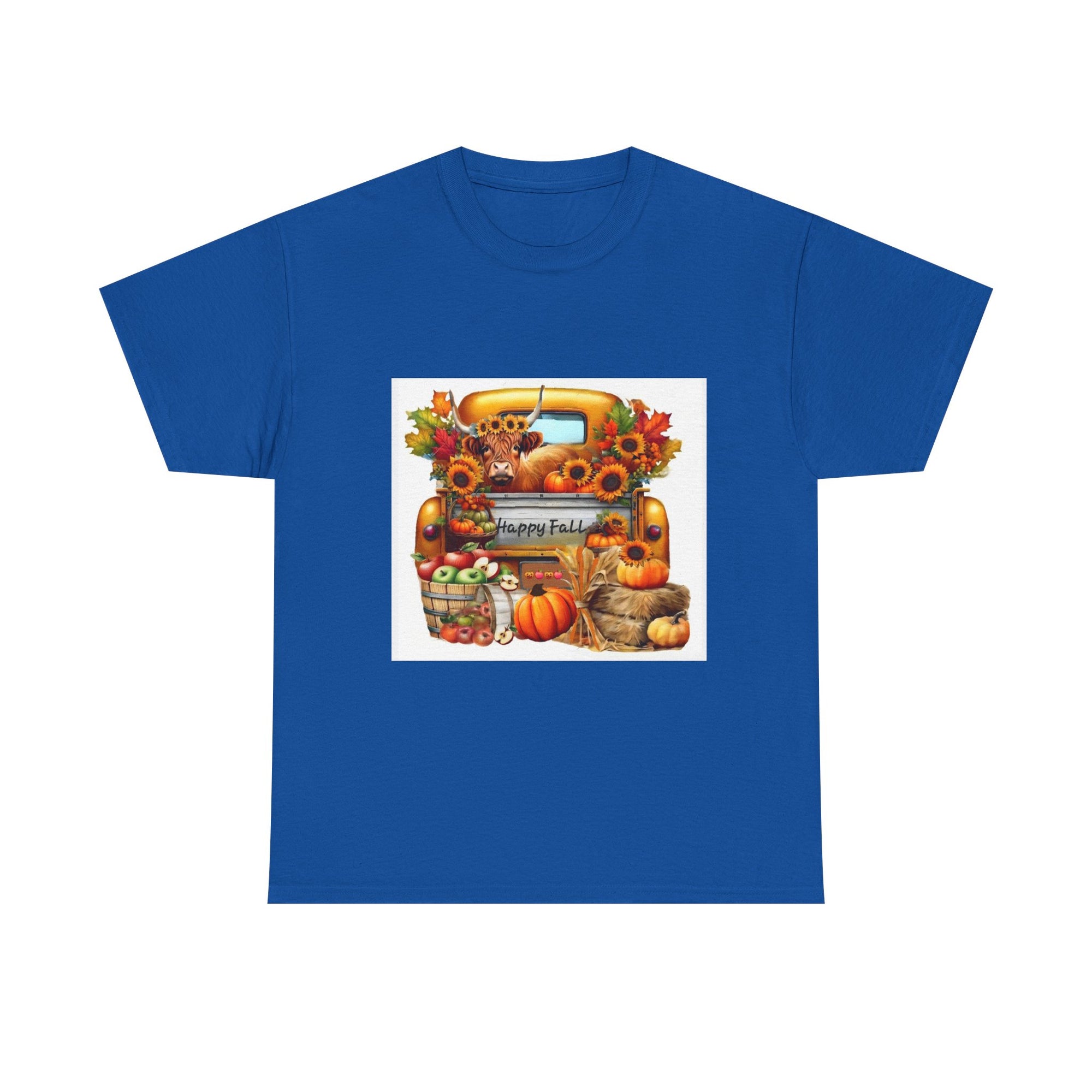 Autumn Vibes Unisex Heavy Cotton Tee - Perfect for Fall Celebrations, Thanksgiving Gatherings, Cozy Outings, Seasonal Wardrobe