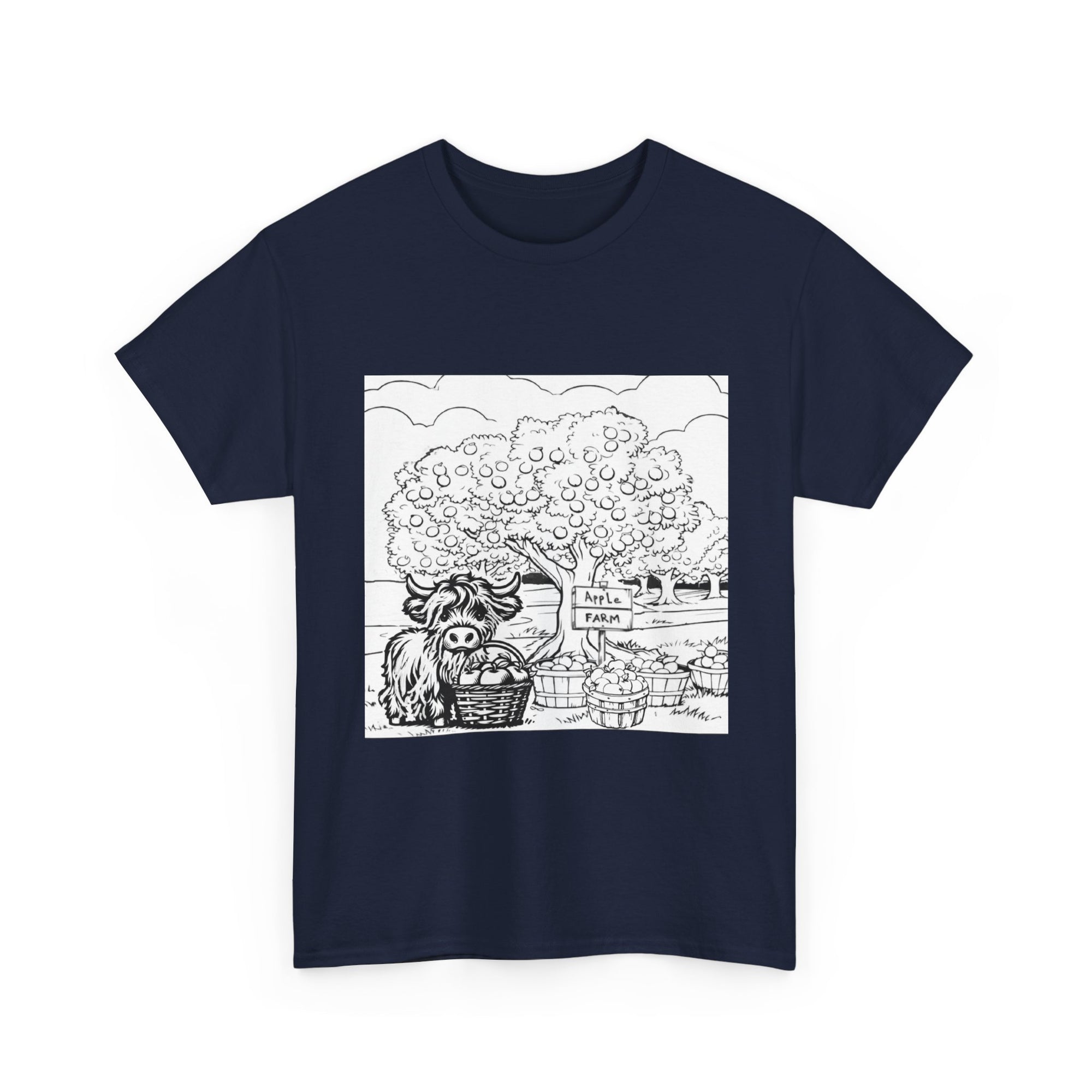 Whimsical Farm Life Tee, Casual Graphic Tee for Animal Lovers, Unisex Cotton Shirt for Summer
