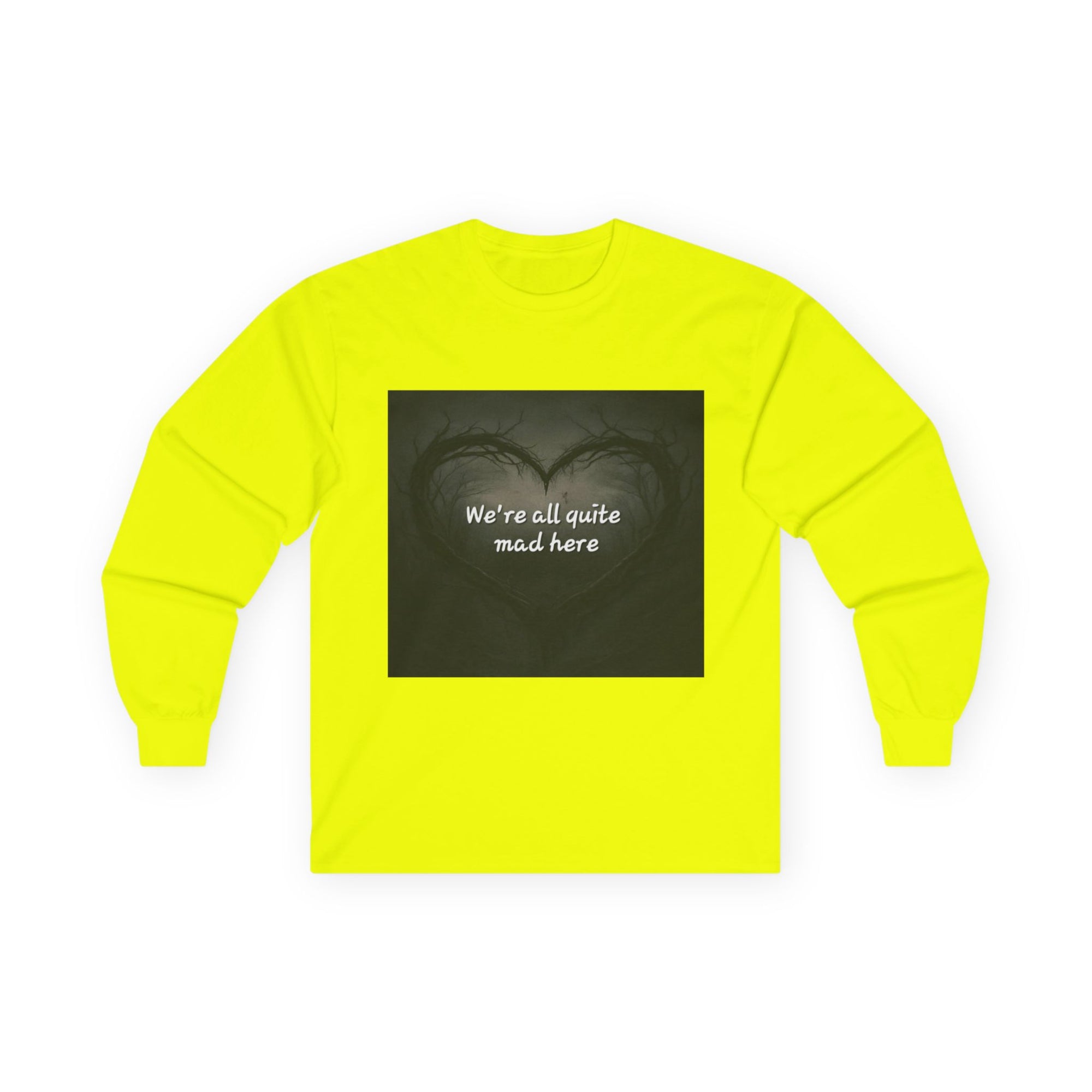 Mad Hatter Long Sleeve Tee - Quirky Apparel for Dreamers, Halloween, Gift, Cozy Wear, Fun Statement Shirt
