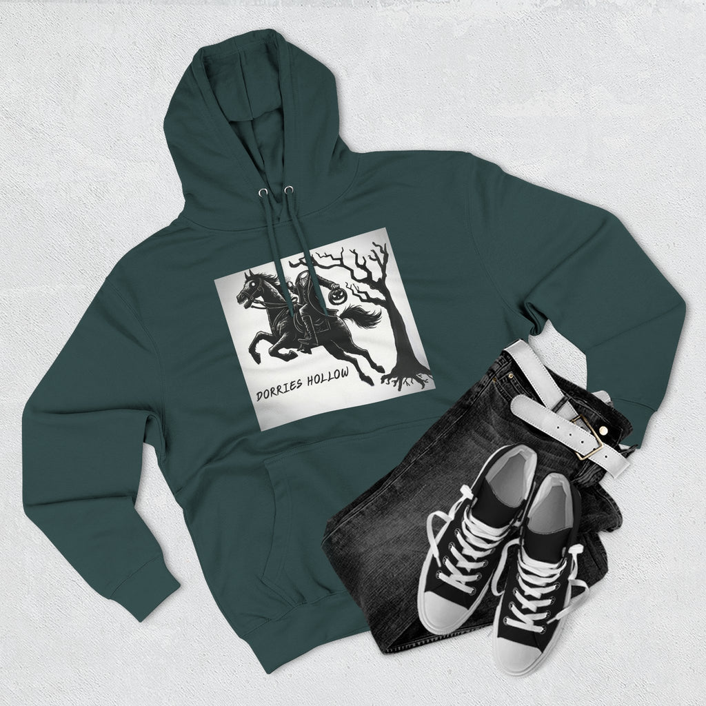 Spooky Horse Fleece Hoodie - Perfect for Fall and Halloween, Unisex Sweatshirt, Cozy Pullover, Gift for Horse Lovers
