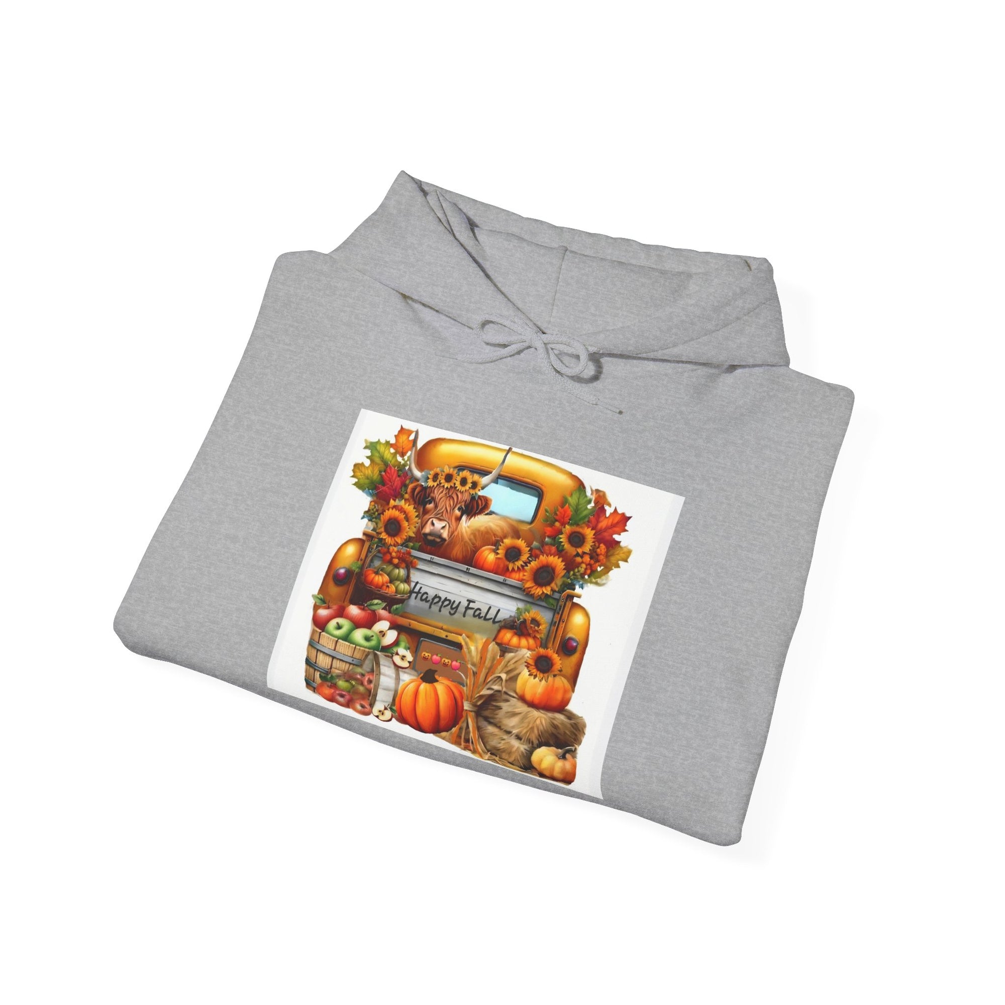 Autumn Harvest Hoodie, Cozy Fall Sweatshirt, Thanksgiving Gift, Pumpkin Patch Apparel, Unisex Hooded Sweatshirt