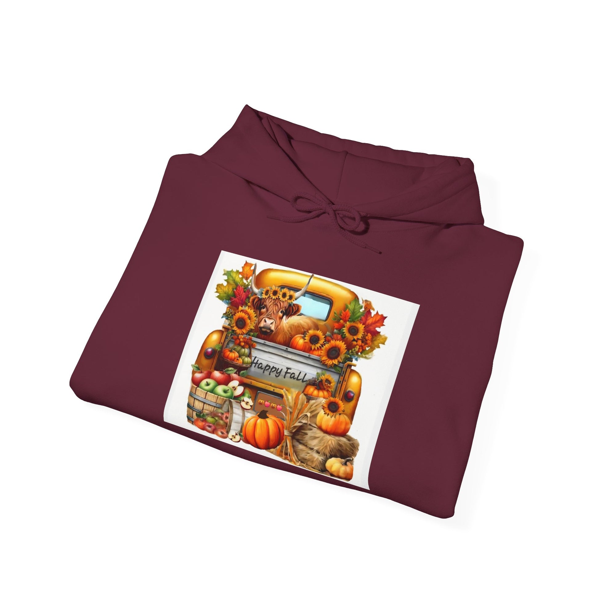 Autumn Harvest Hoodie, Cozy Fall Sweatshirt, Thanksgiving Gift, Pumpkin Patch Apparel, Unisex Hooded Sweatshirt