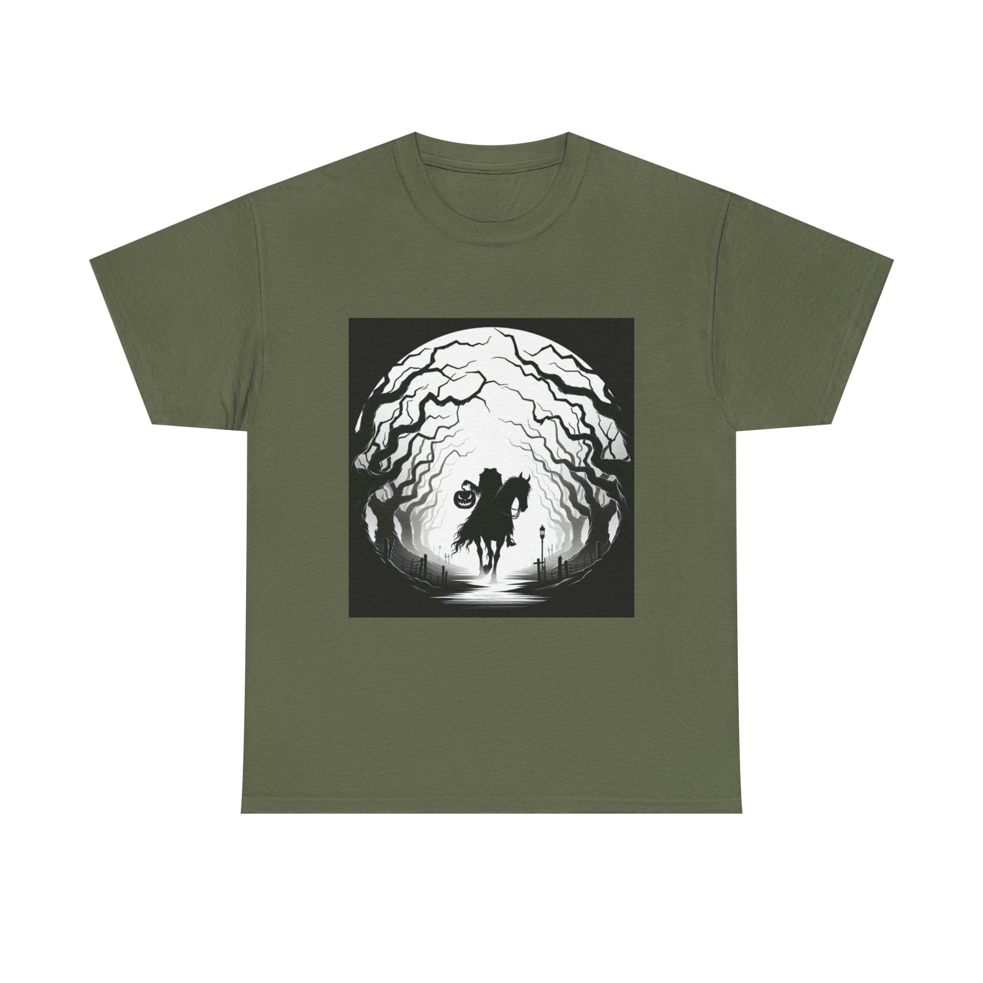 Dark Fantasy Unisex Heavy Cotton Tee, Graphic T-Shirt, Halloween Shirt, Gift for Gamers, Spooky Tee, Casual Wear