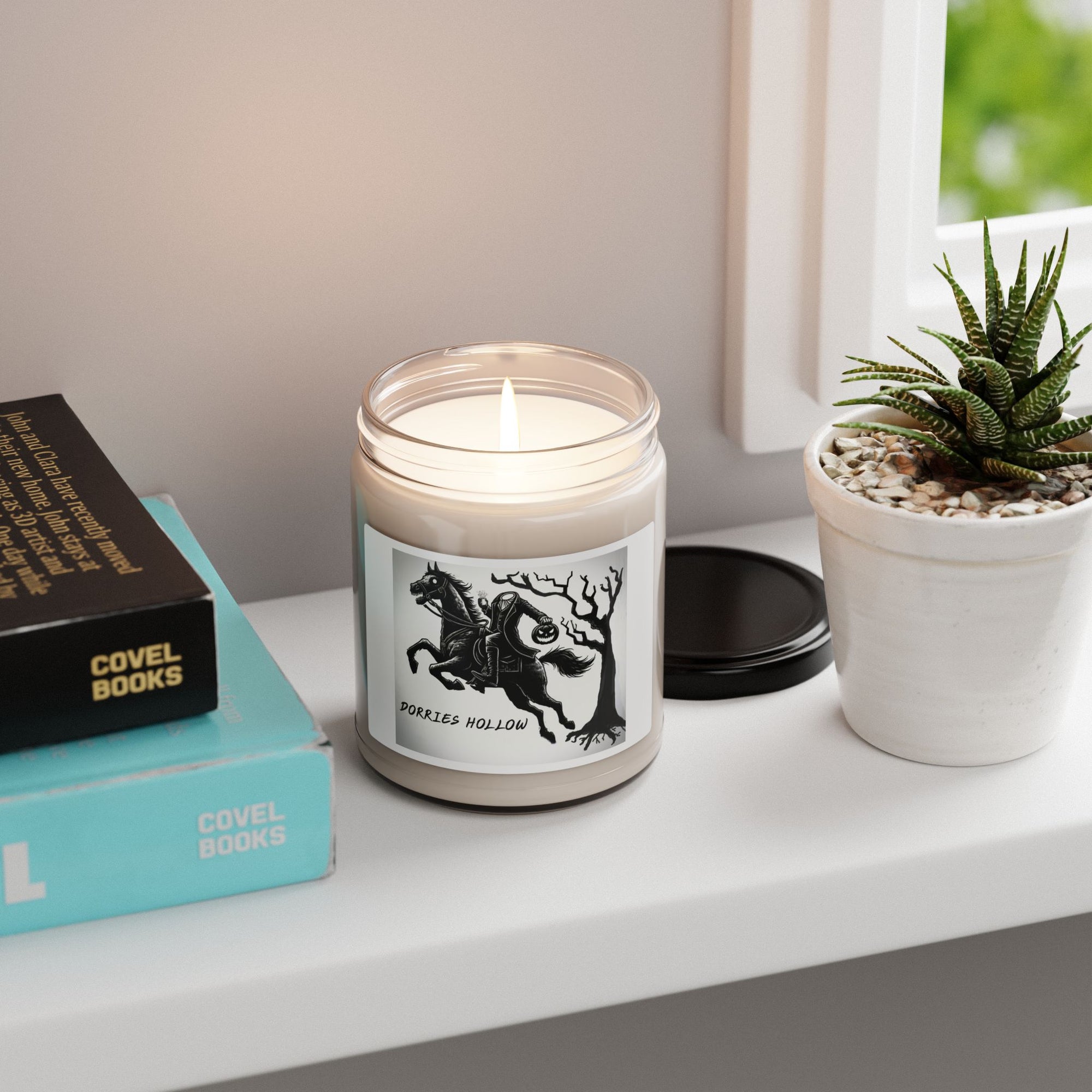 Scented Soy Candle - Dorries Hollow, Cozy Home Fragrance, Eco-friendly Gift, Halloween Decor, Relaxing Atmosphere