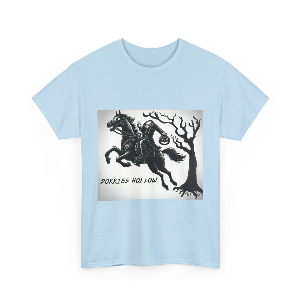 Spooky Adventure Tee - Horseman Design, Halloween Shirt, Unisex Cotton Tee, Eerie Vibe, Fall Fashion, Gift for Halloween Lovers