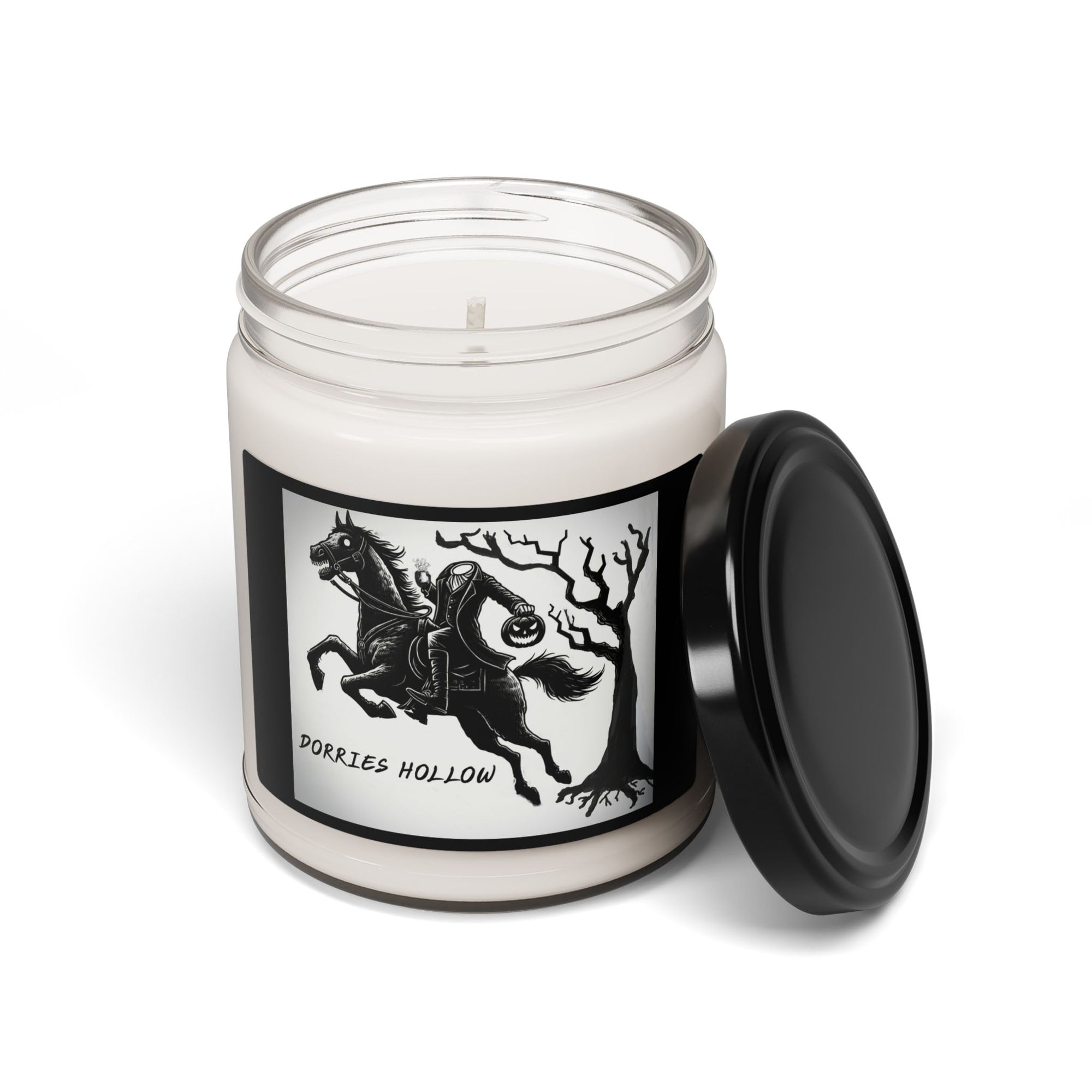 Scented Soy Candle - Dorries Hollow, Cozy Home Fragrance, Eco-friendly Gift, Halloween Decor, Relaxing Atmosphere