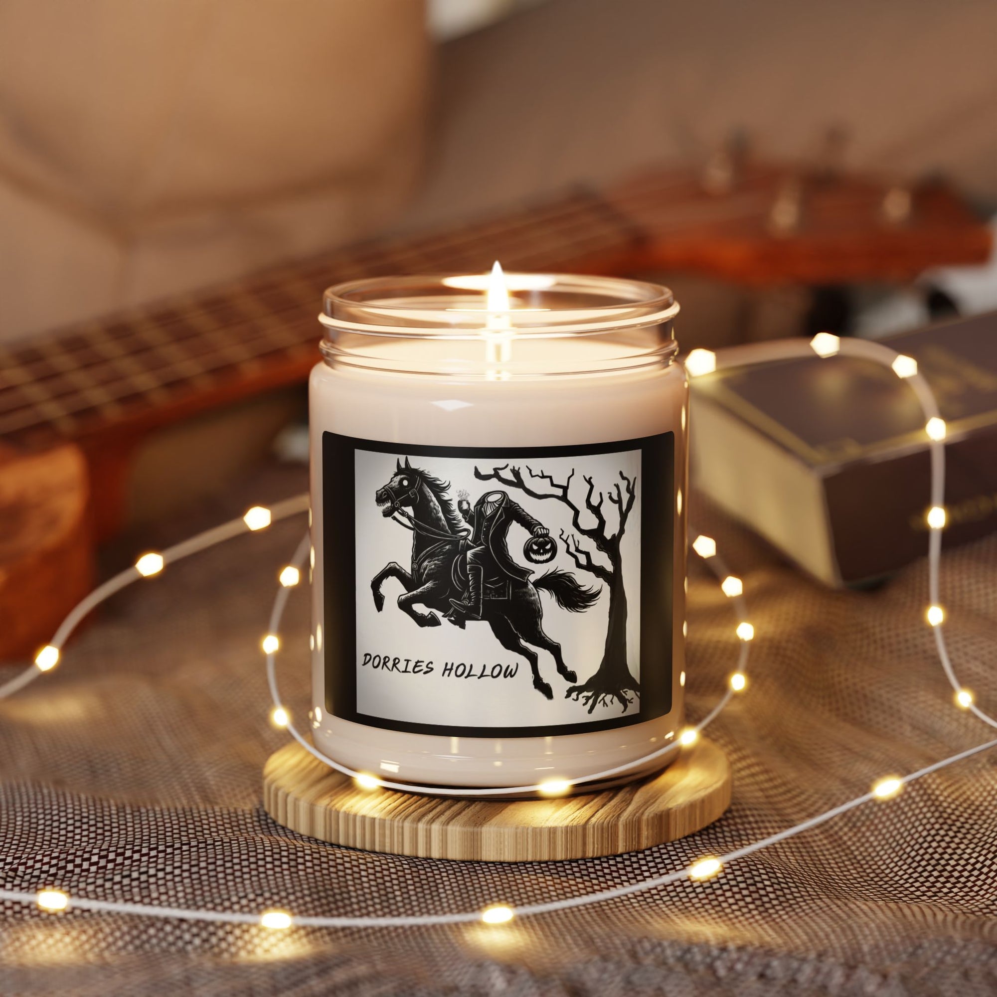Scented Soy Candle - Dorries Hollow, Cozy Home Fragrance, Eco-friendly Gift, Halloween Decor, Relaxing Atmosphere