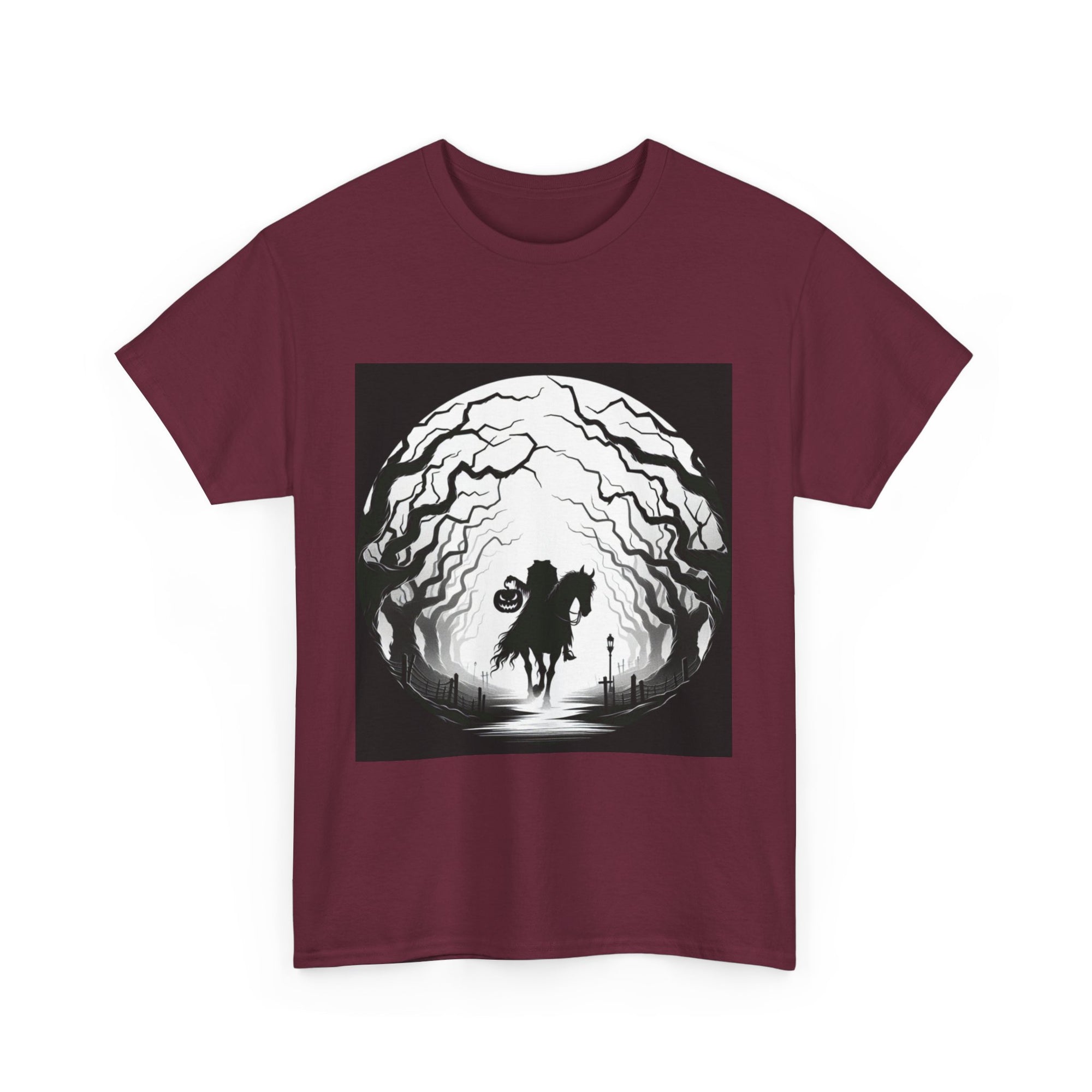 Dark Fantasy Unisex Heavy Cotton Tee, Graphic T-Shirt, Halloween Shirt, Gift for Gamers, Spooky Tee, Casual Wear