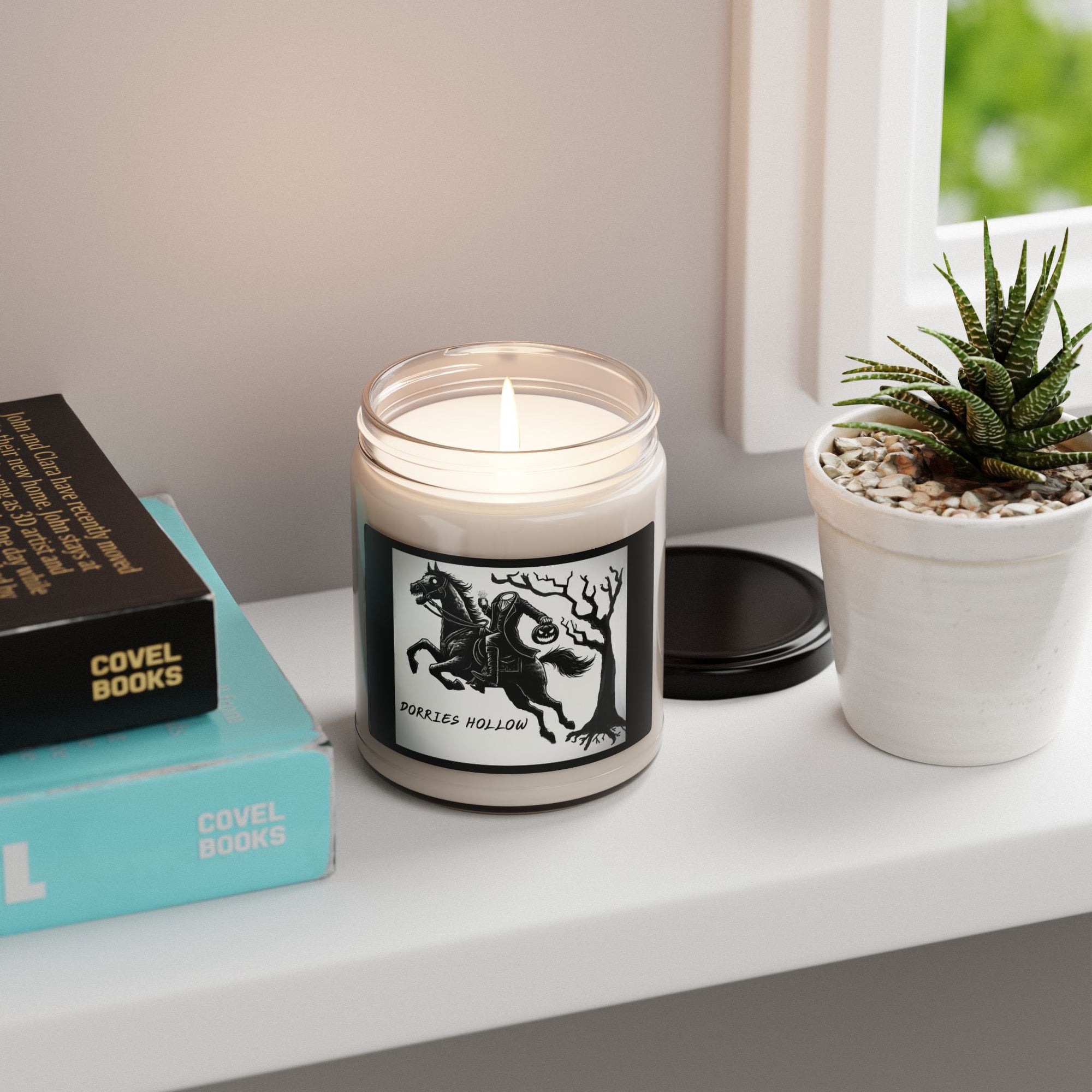 Scented Soy Candle - Dorries Hollow, Cozy Home Fragrance, Eco-friendly Gift, Halloween Decor, Relaxing Atmosphere