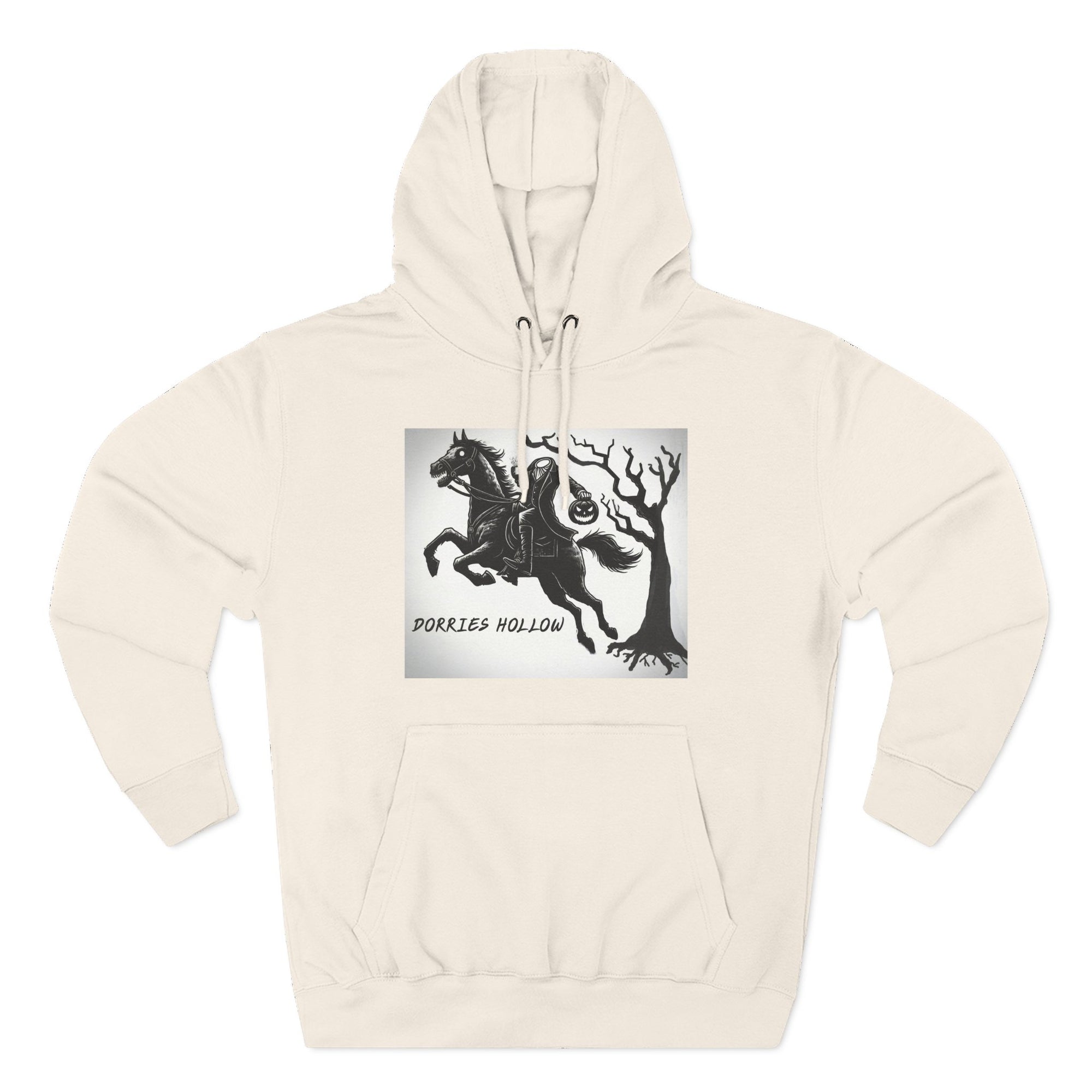 Spooky Horse Fleece Hoodie - Perfect for Fall and Halloween, Unisex Sweatshirt, Cozy Pullover, Gift for Horse Lovers