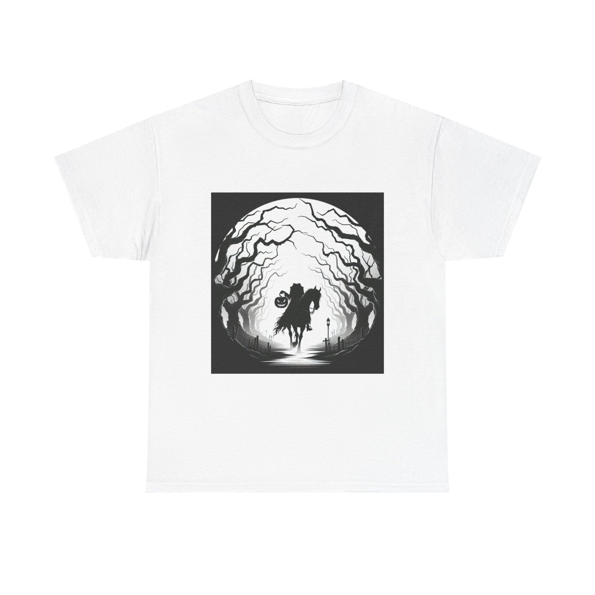 Dark Fantasy Unisex Heavy Cotton Tee, Graphic T-Shirt, Halloween Shirt, Gift for Gamers, Spooky Tee, Casual Wear