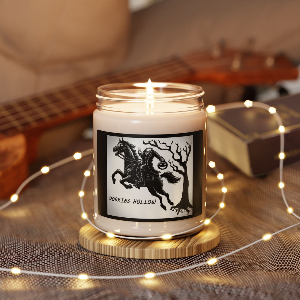 Scented Soy Candle - Dorries Hollow, Cozy Home Fragrance, Eco-friendly Gift, Halloween Decor, Relaxing Atmosphere