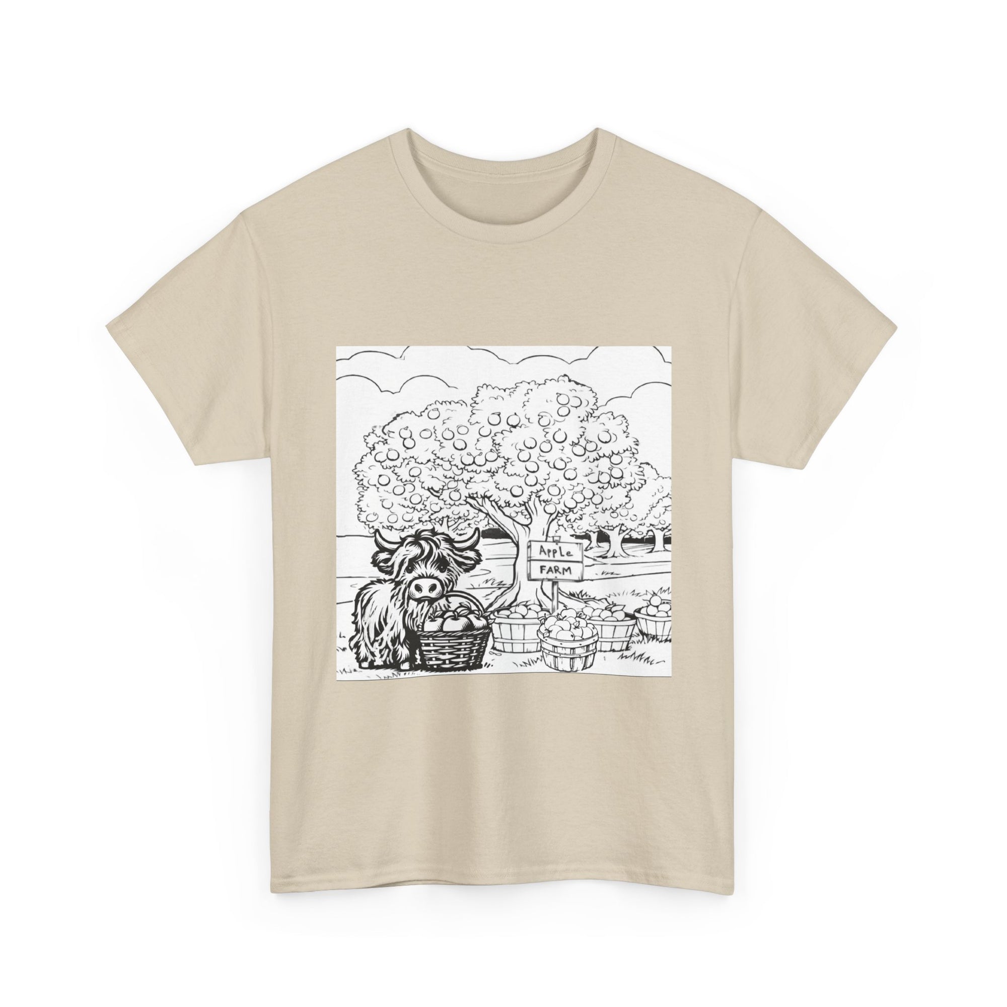 Whimsical Farm Life Tee, Casual Graphic Tee for Animal Lovers, Unisex Cotton Shirt for Summer