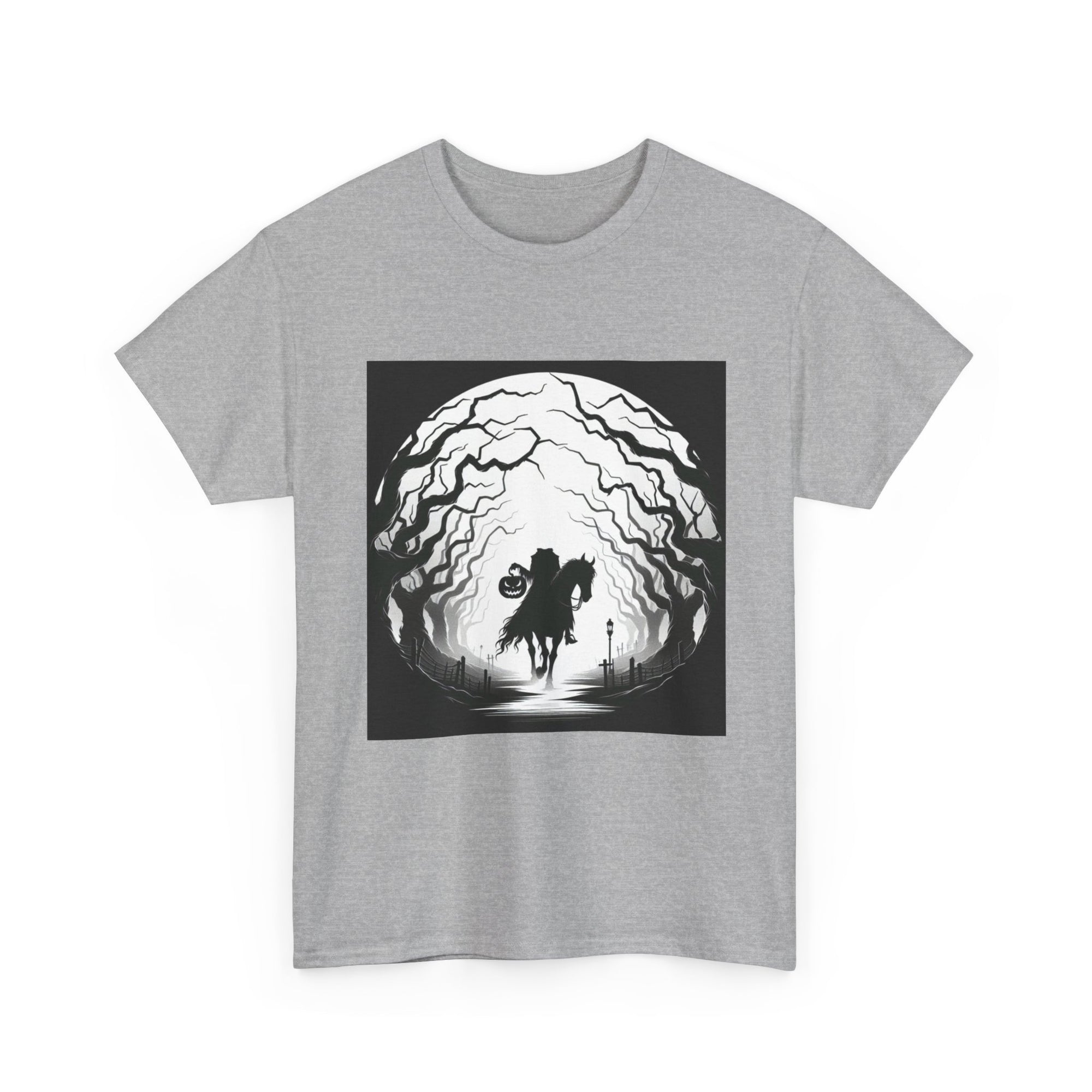 Dark Fantasy Unisex Heavy Cotton Tee, Graphic T-Shirt, Halloween Shirt, Gift for Gamers, Spooky Tee, Casual Wear