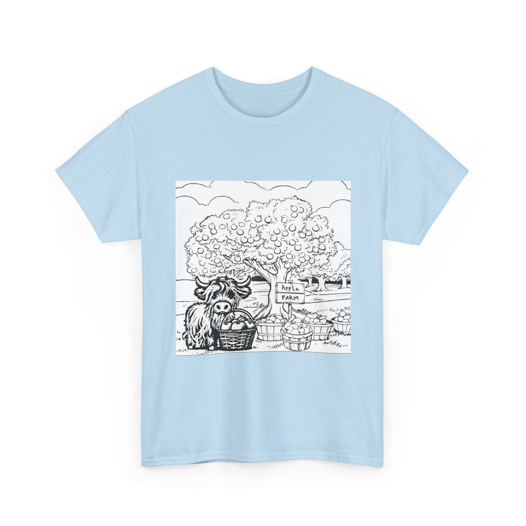 Whimsical Farm Life Tee, Casual Graphic Tee for Animal Lovers, Unisex Cotton Shirt for Summer