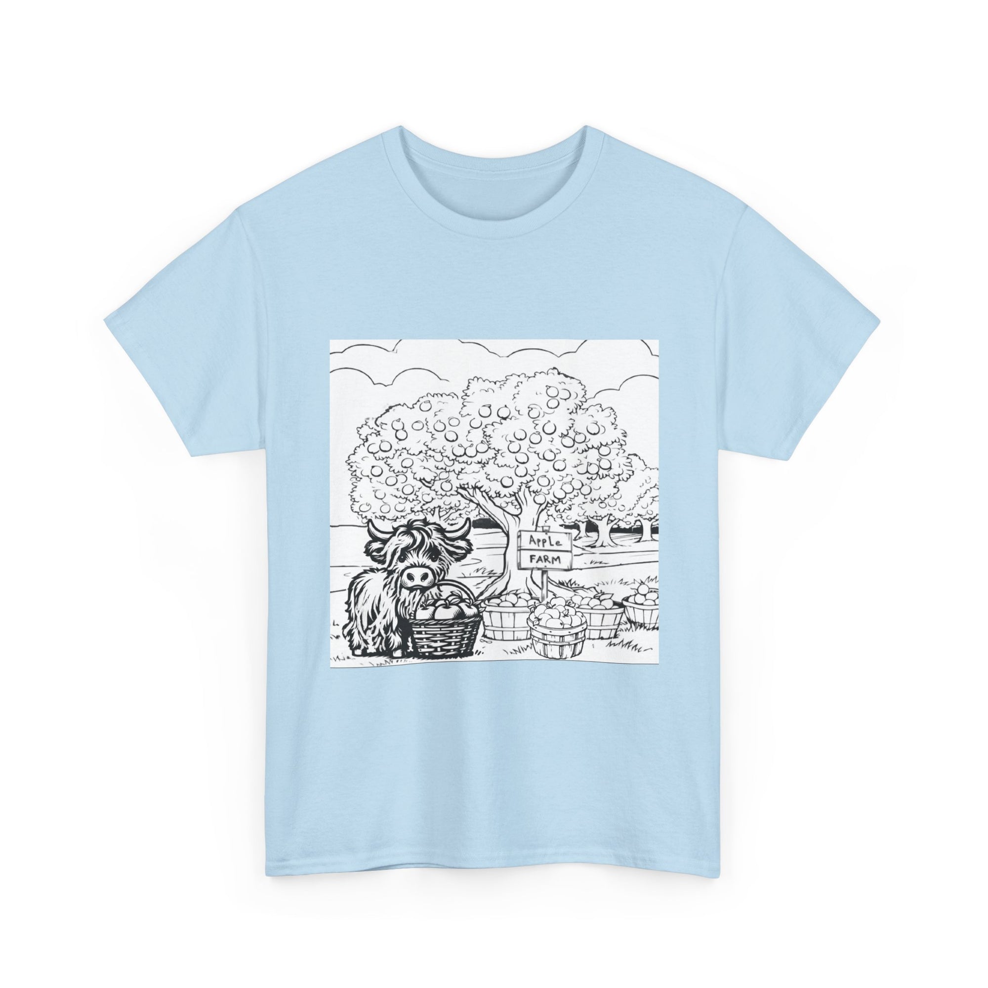 Whimsical Farm Life Tee, Casual Graphic Tee for Animal Lovers, Unisex Cotton Shirt for Summer