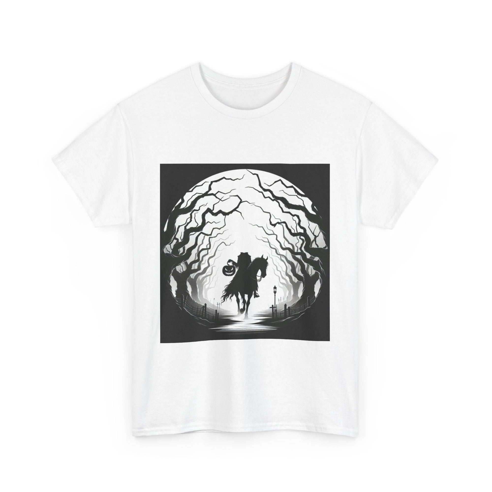 Dark Fantasy Unisex Heavy Cotton Tee, Graphic T-Shirt, Halloween Shirt, Gift for Gamers, Spooky Tee, Casual Wear