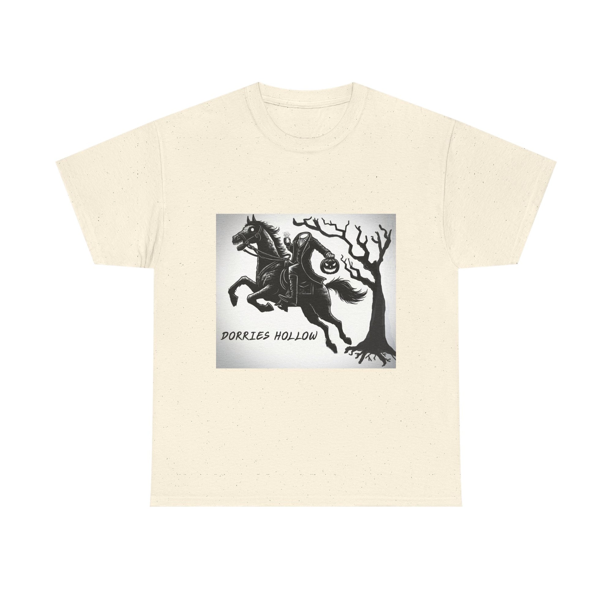Spooky Adventure Tee - Horseman Design, Halloween Shirt, Unisex Cotton Tee, Eerie Vibe, Fall Fashion, Gift for Halloween Lovers