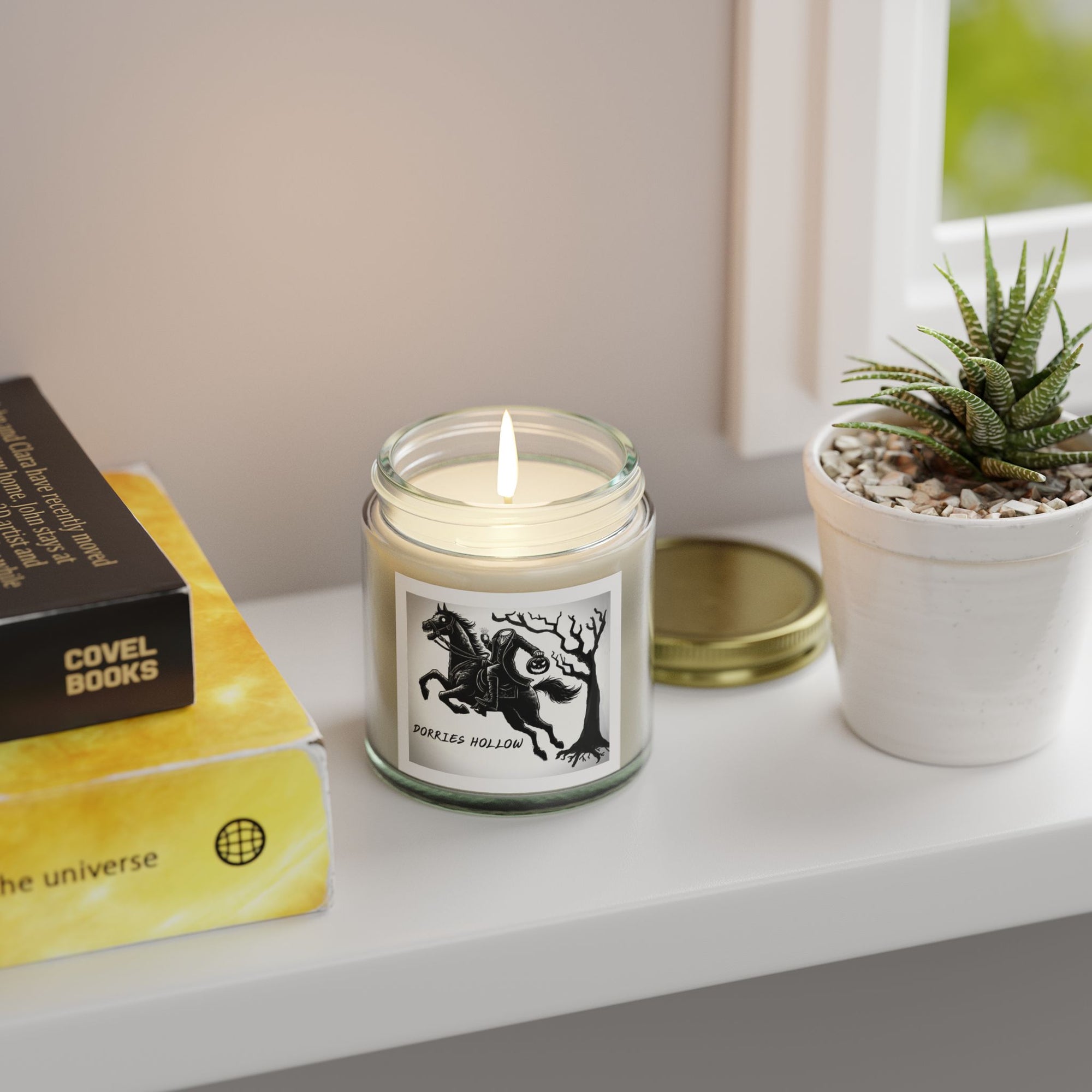 Eerie Scented Candle, Spooky Home Decor, Witchy Gift, Perfect for Halloween, Cozy Candlelight, Haunted Atmosphere