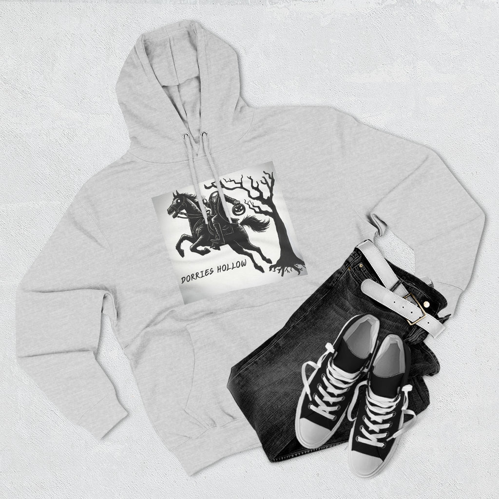 Spooky Horse Fleece Hoodie - Perfect for Fall and Halloween, Unisex Sweatshirt, Cozy Pullover, Gift for Horse Lovers