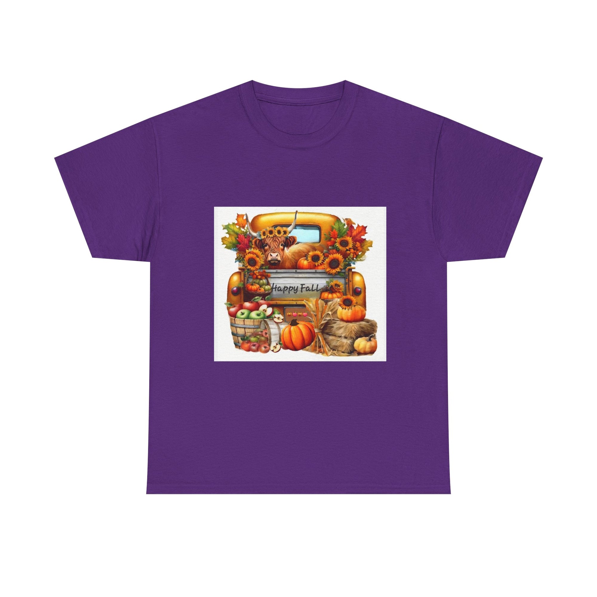 Autumn Vibes Unisex Heavy Cotton Tee - Perfect for Fall Celebrations, Thanksgiving Gatherings, Cozy Outings, Seasonal Wardrobe