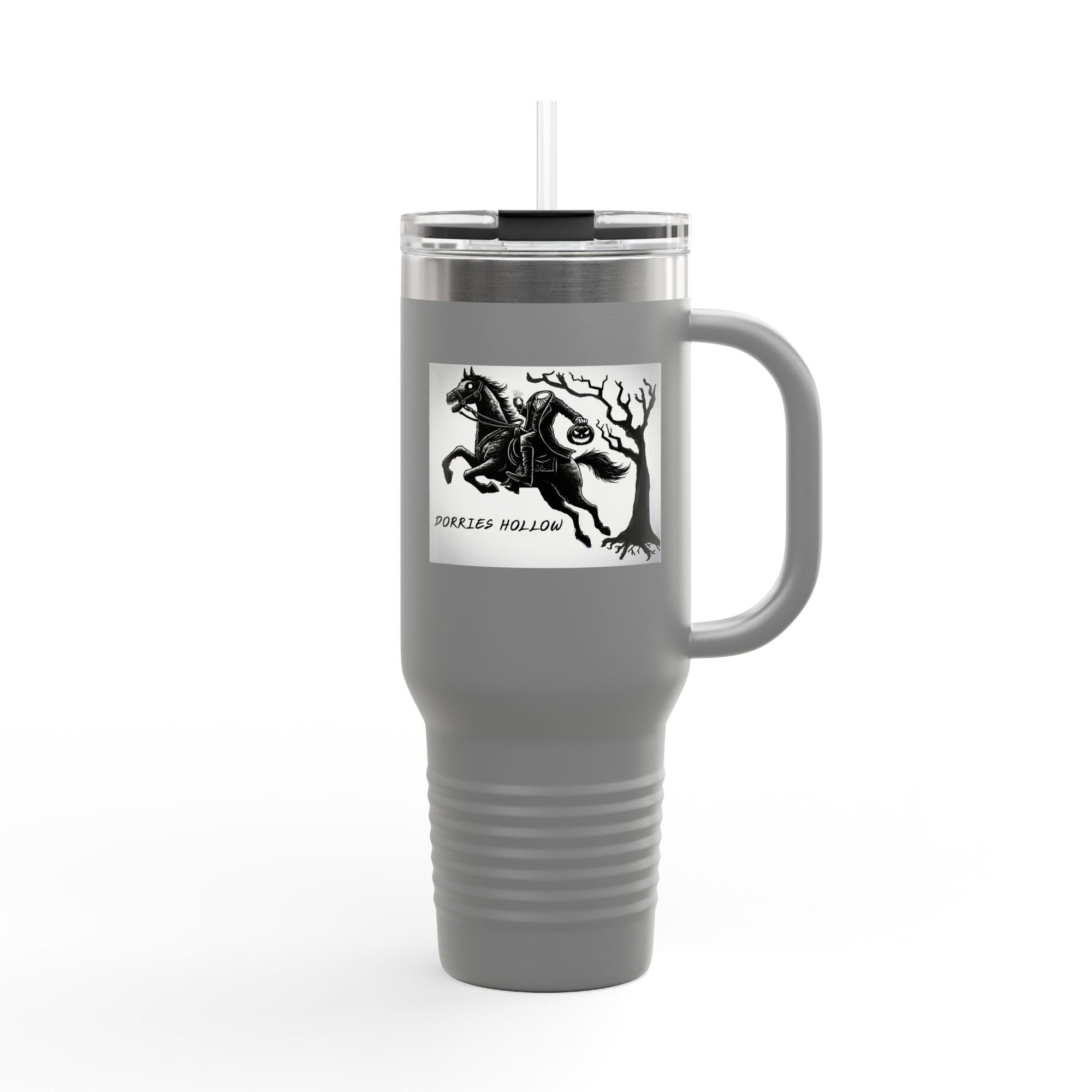 Spooky Ride Insulated Travel Mug, Perfect for Halloween Parties, Road Trips, Gift for Horse Lovers, Eco-Friendly Drinkware