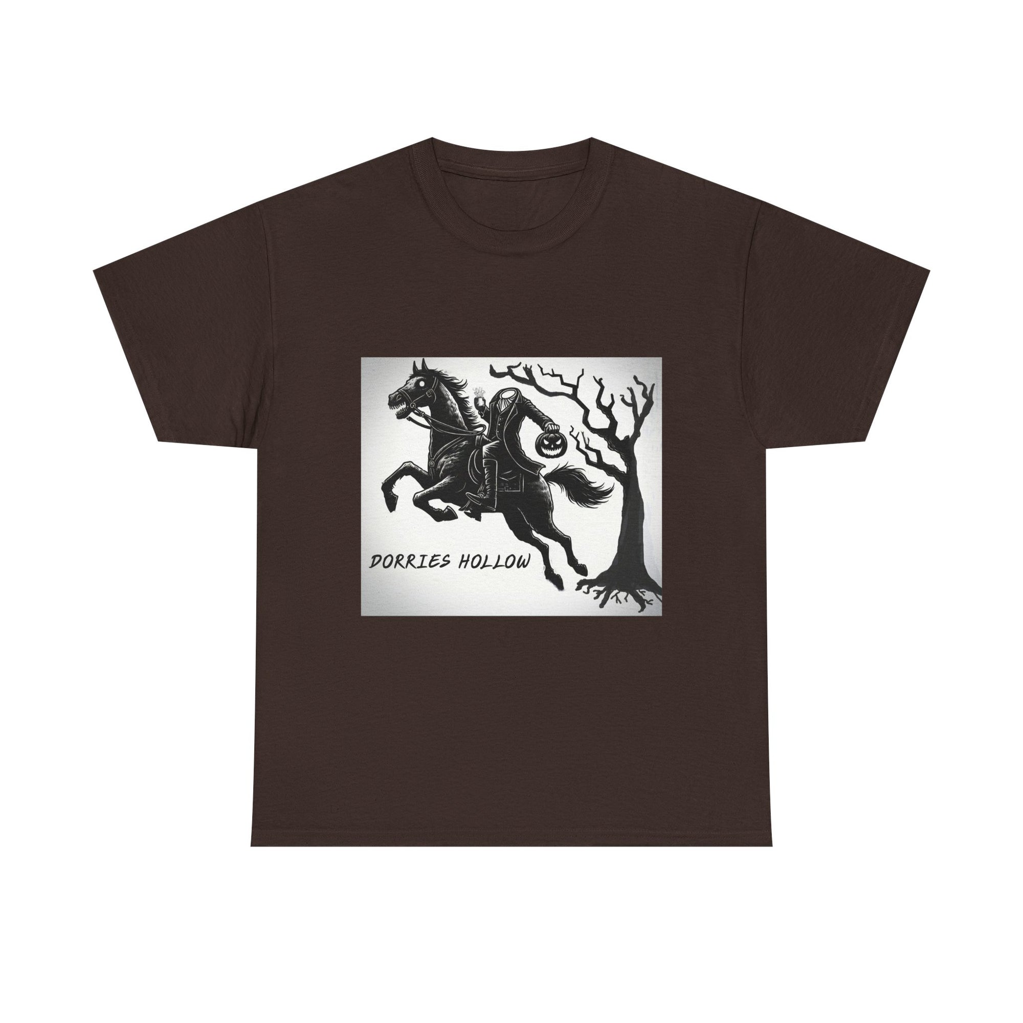Spooky Adventure Tee - Horseman Design, Halloween Shirt, Unisex Cotton Tee, Eerie Vibe, Fall Fashion, Gift for Halloween Lovers