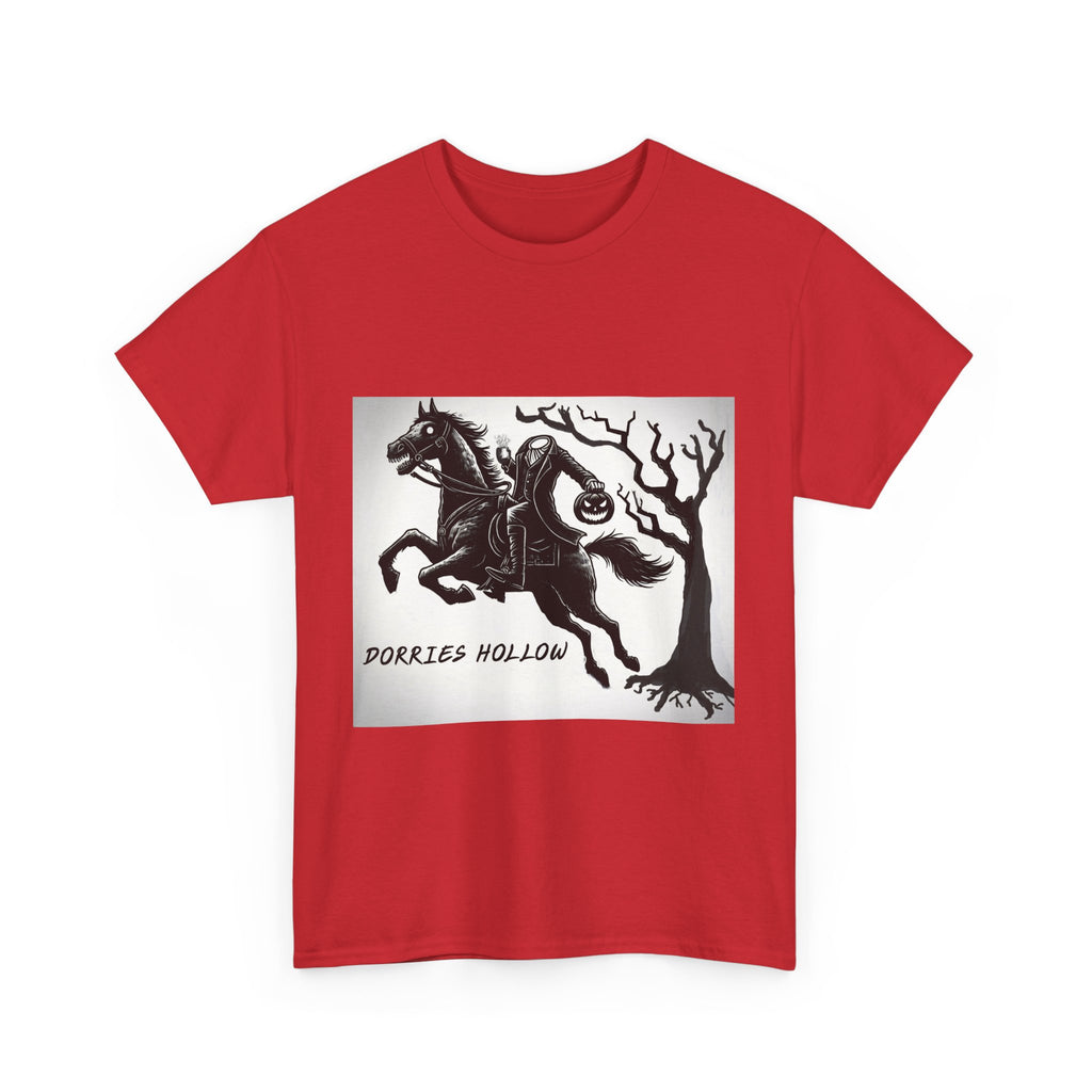 Spooky Adventure Tee - Horseman Design, Halloween Shirt, Unisex Cotton Tee, Eerie Vibe, Fall Fashion, Gift for Halloween Lovers