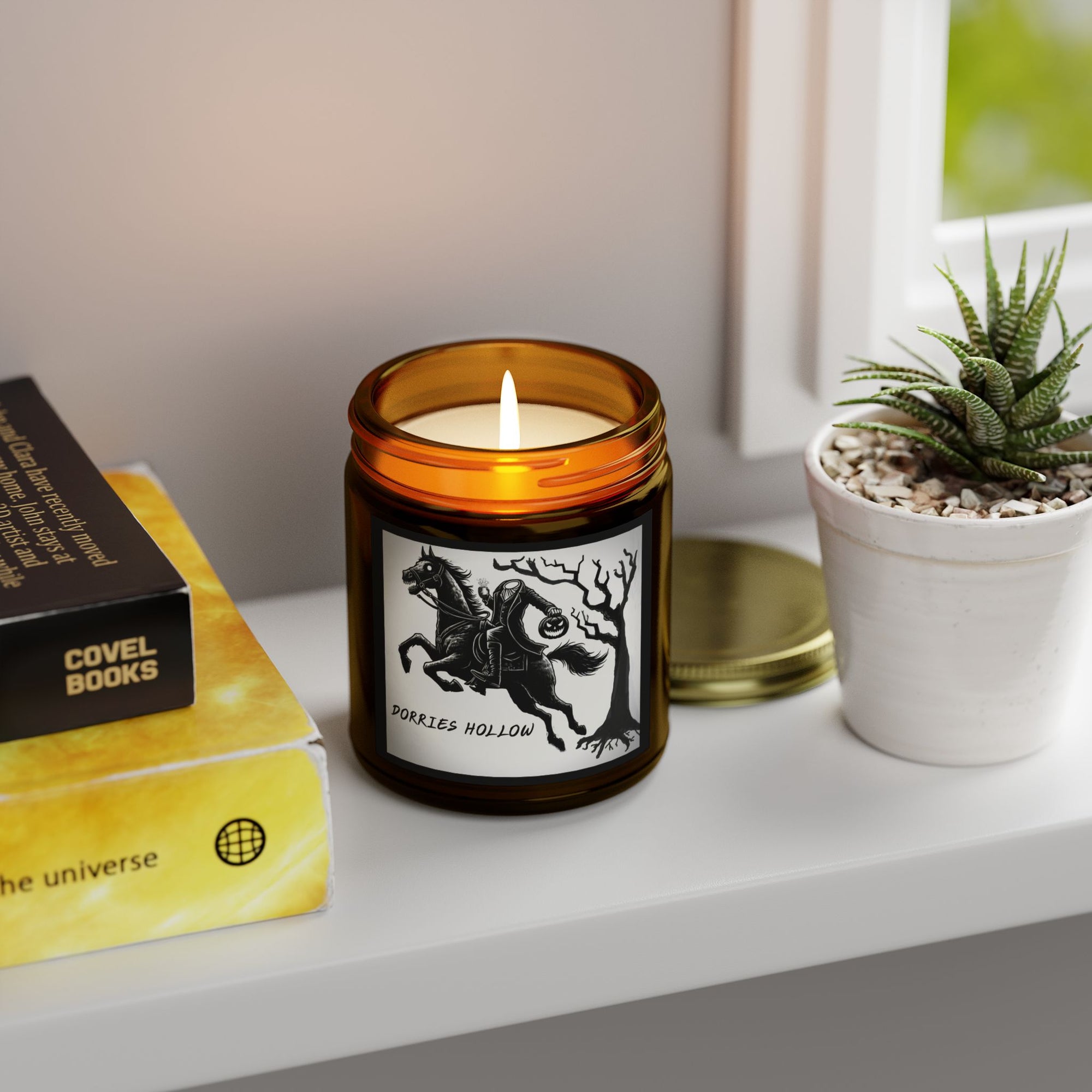 Eerie Scented Candle, Spooky Home Decor, Witchy Gift, Perfect for Halloween, Cozy Candlelight, Haunted Atmosphere