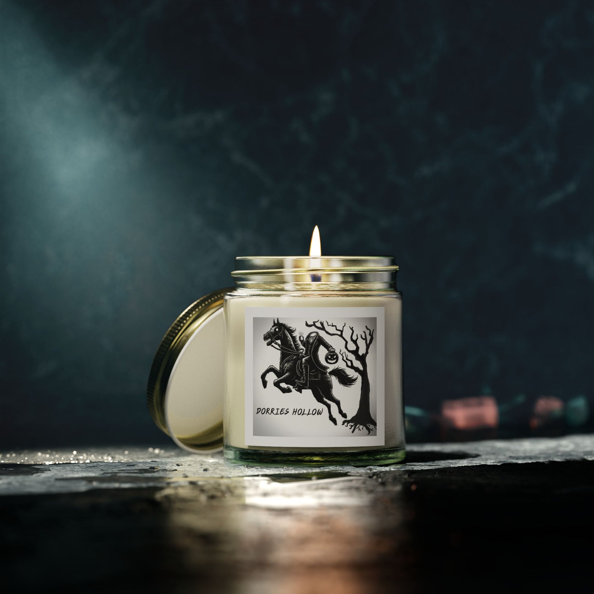 Eerie Scented Candle, Spooky Home Decor, Witchy Gift, Perfect for Halloween, Cozy Candlelight, Haunted Atmosphere