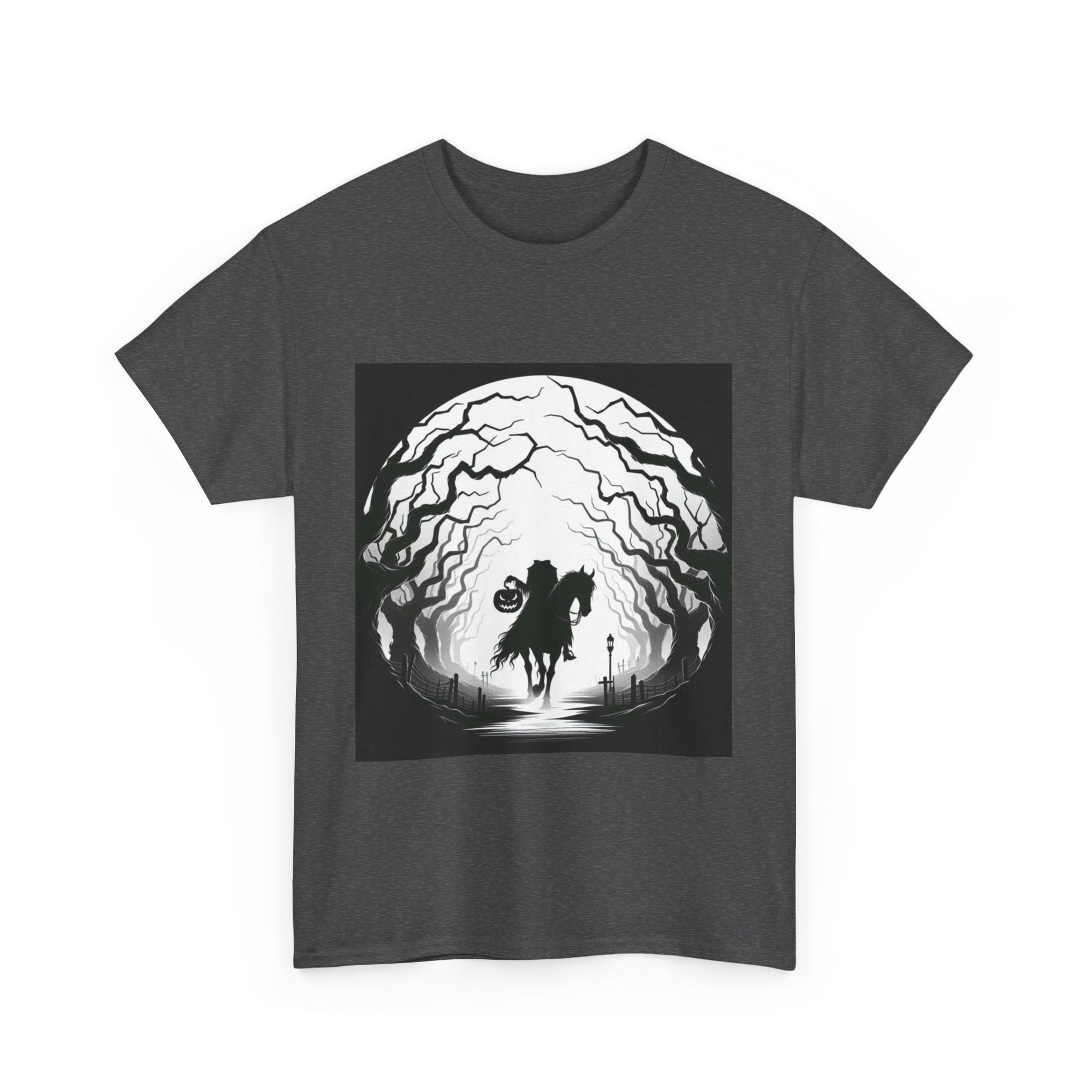Dark Fantasy Unisex Heavy Cotton Tee, Graphic T-Shirt, Halloween Shirt, Gift for Gamers, Spooky Tee, Casual Wear