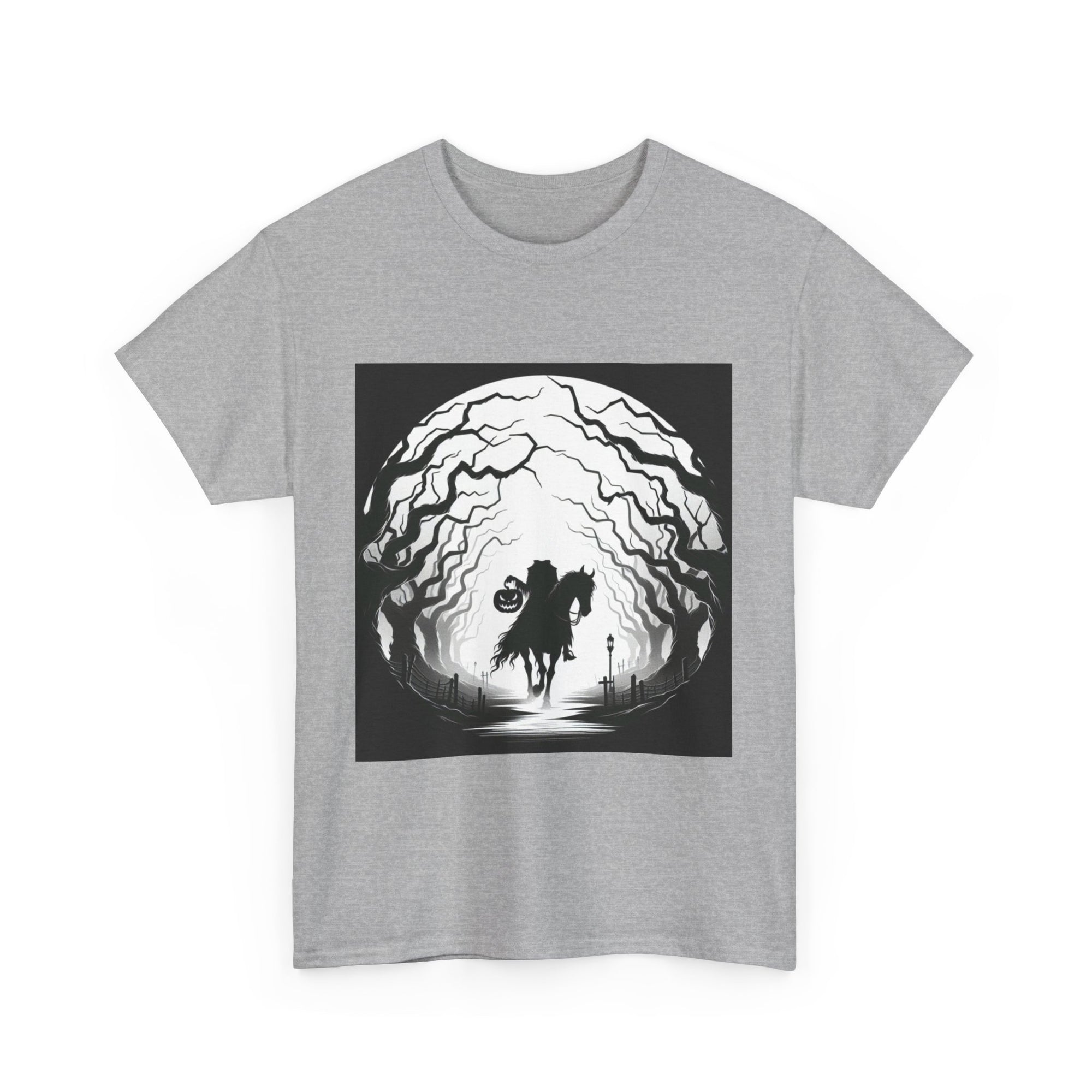 Dark Fantasy Unisex Heavy Cotton Tee, Graphic T-Shirt, Halloween Shirt, Gift for Gamers, Spooky Tee, Casual Wear