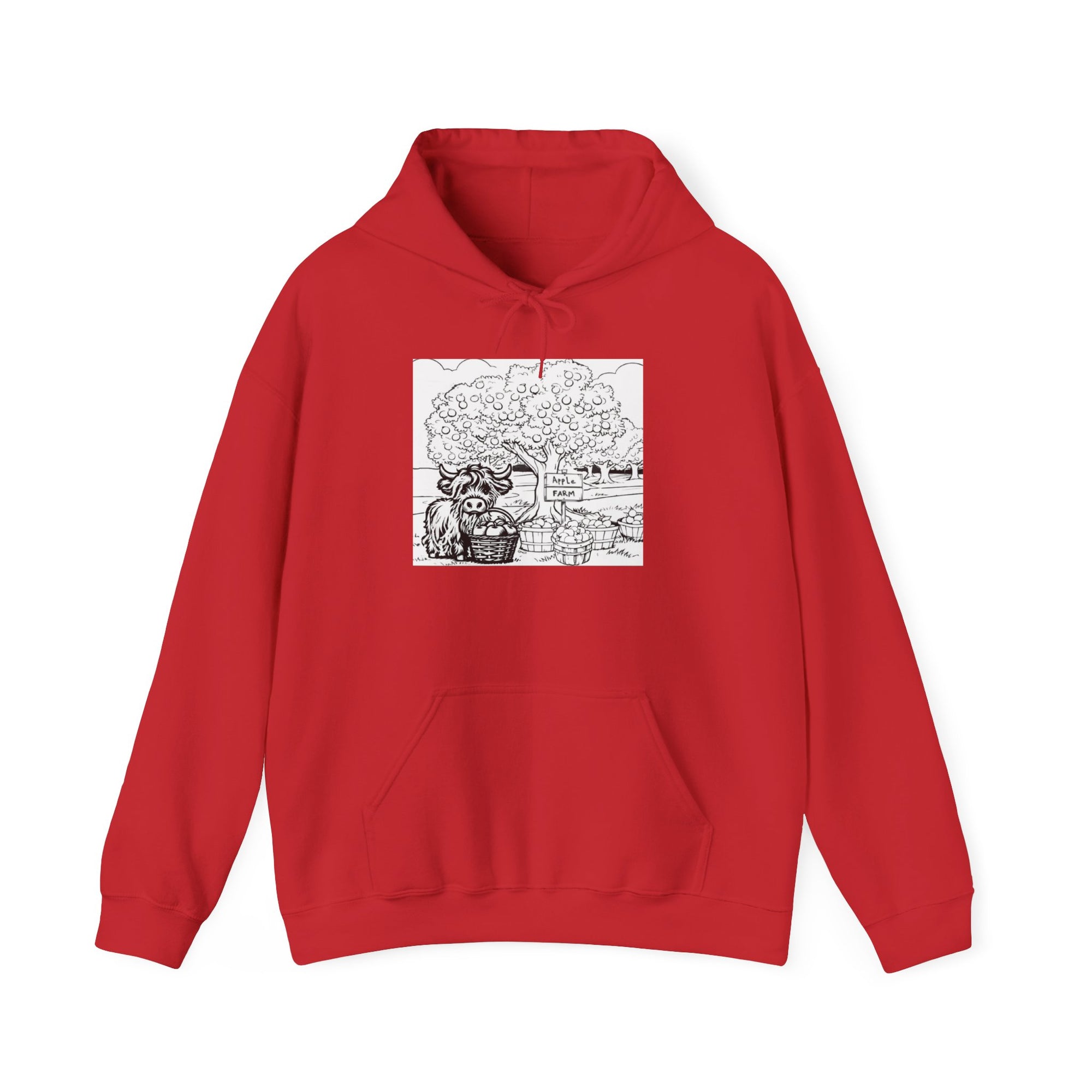 Cozy Nature Highland cow Hoodie, Unisex Sweatshirt, Perfect Gift for Friends, Fall Fashion, Outdoor Adventures, Earth Day