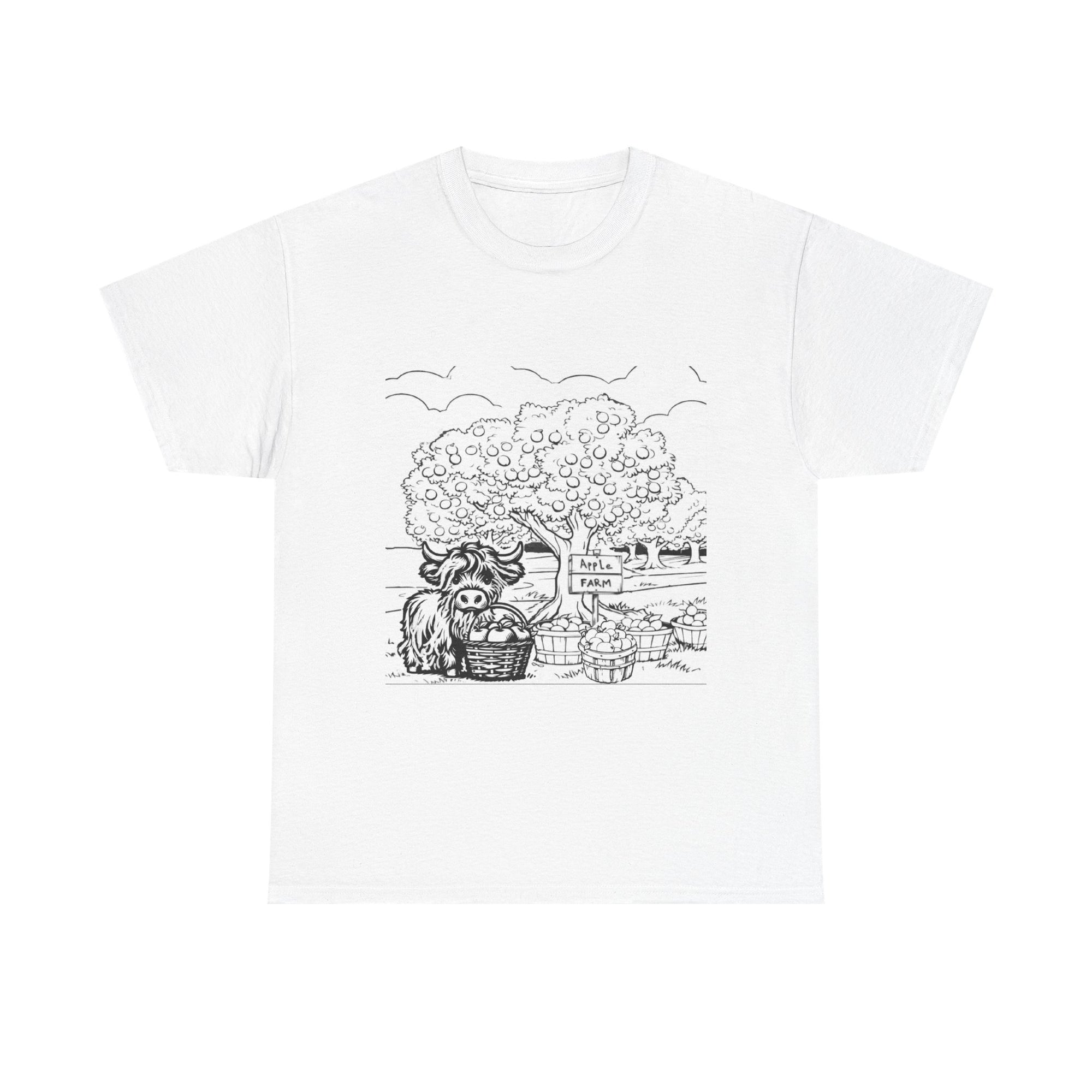 Whimsical Farm Life Tee, Casual Graphic Tee for Animal Lovers, Unisex Cotton Shirt for Summer