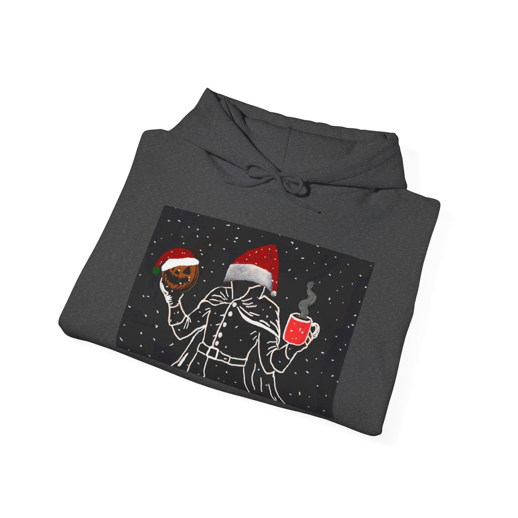 Festive Holiday Headless horseman Sweatshirt, Unisex Cozy Hoodie for Christmas, Ugly Sweater Replacement, Gift for Him or Her