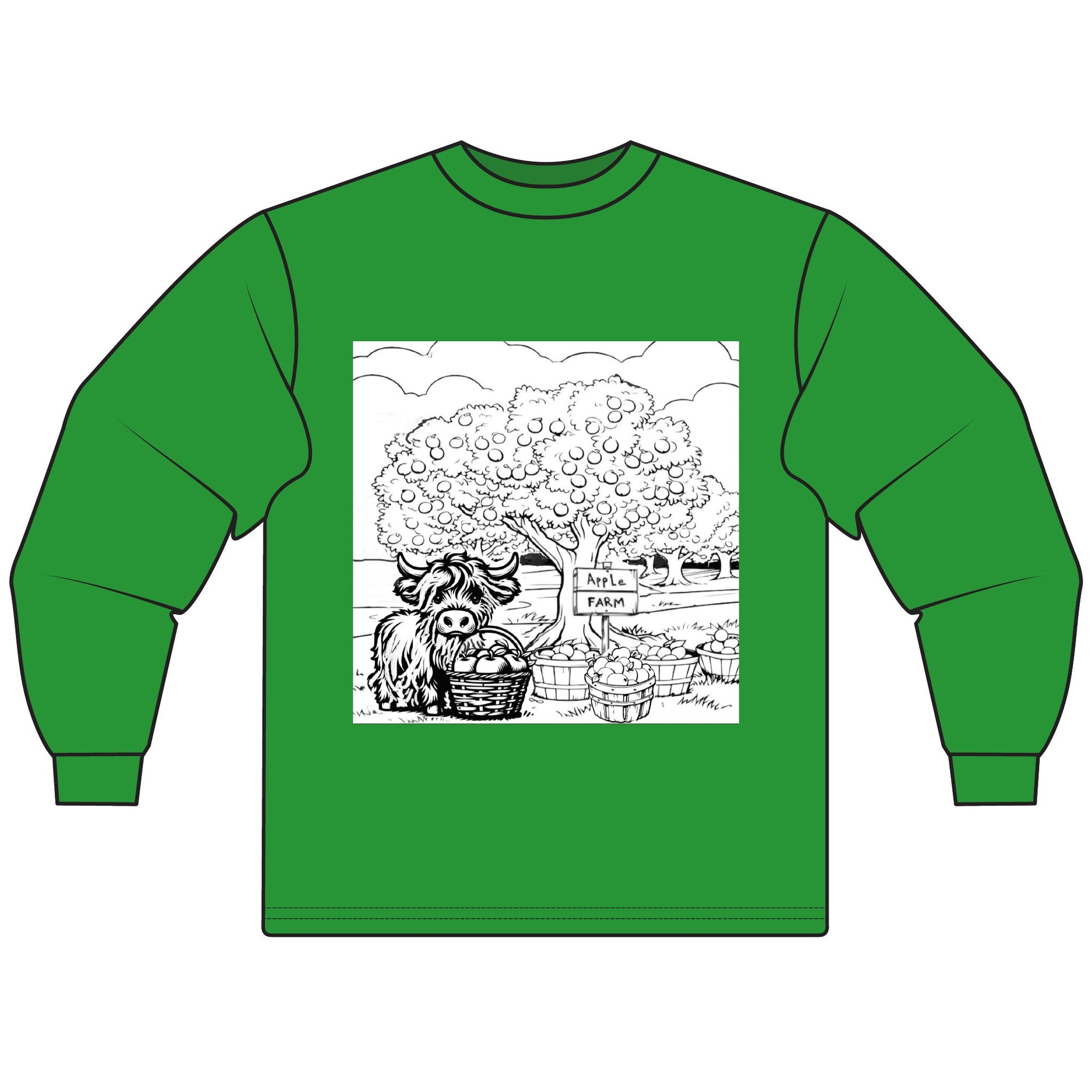 Charming Farm Animal Long Sleeve T-Shirt, Cute Rustic Tee, Cozy Gift for Nature Lovers, Vintage Style, Autumn Outfit