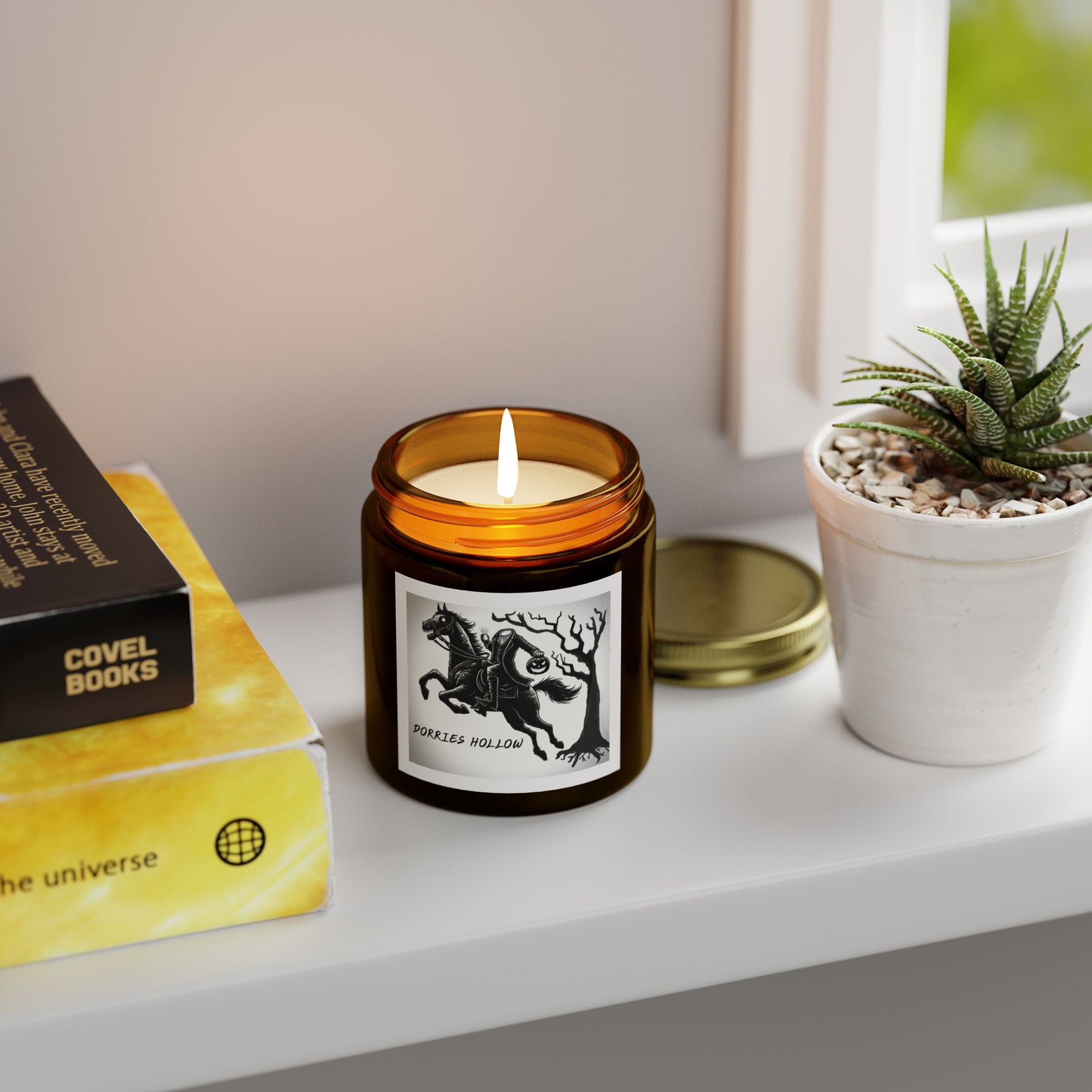 Eerie Scented Candle, Spooky Home Decor, Witchy Gift, Perfect for Halloween, Cozy Candlelight, Haunted Atmosphere