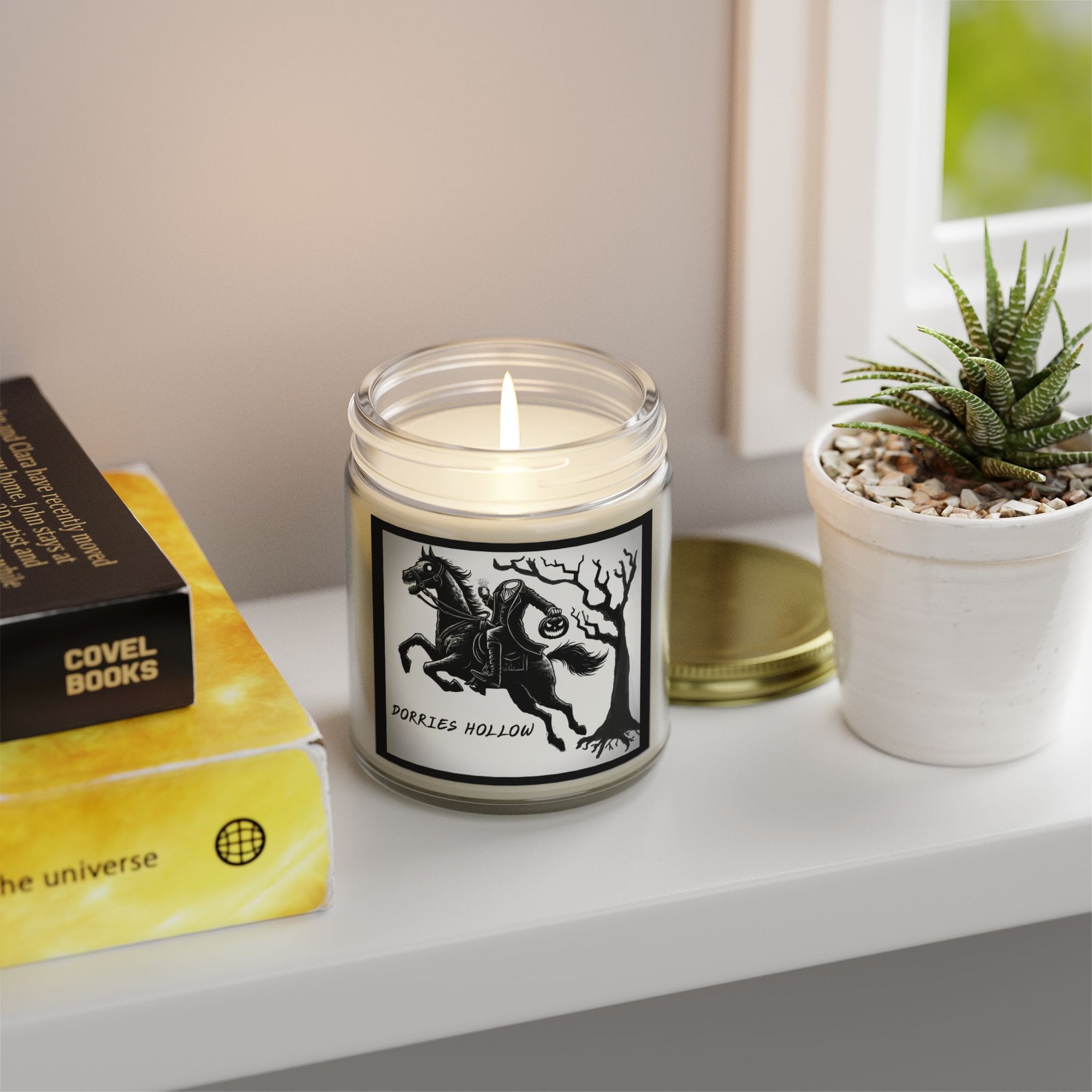 Eerie Scented Candle, Spooky Home Decor, Witchy Gift, Perfect for Halloween, Cozy Candlelight, Haunted Atmosphere