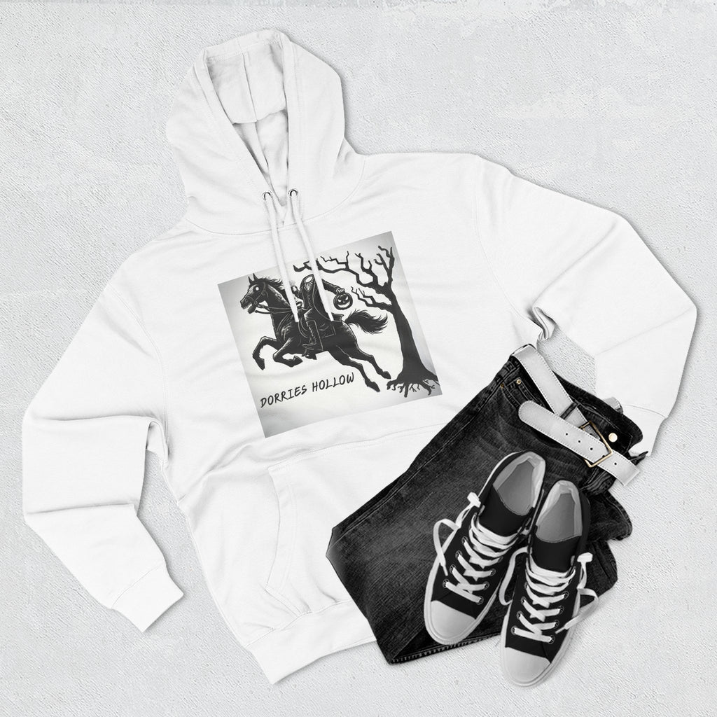 Spooky Horse Fleece Hoodie - Perfect for Fall and Halloween, Unisex Sweatshirt, Cozy Pullover, Gift for Horse Lovers