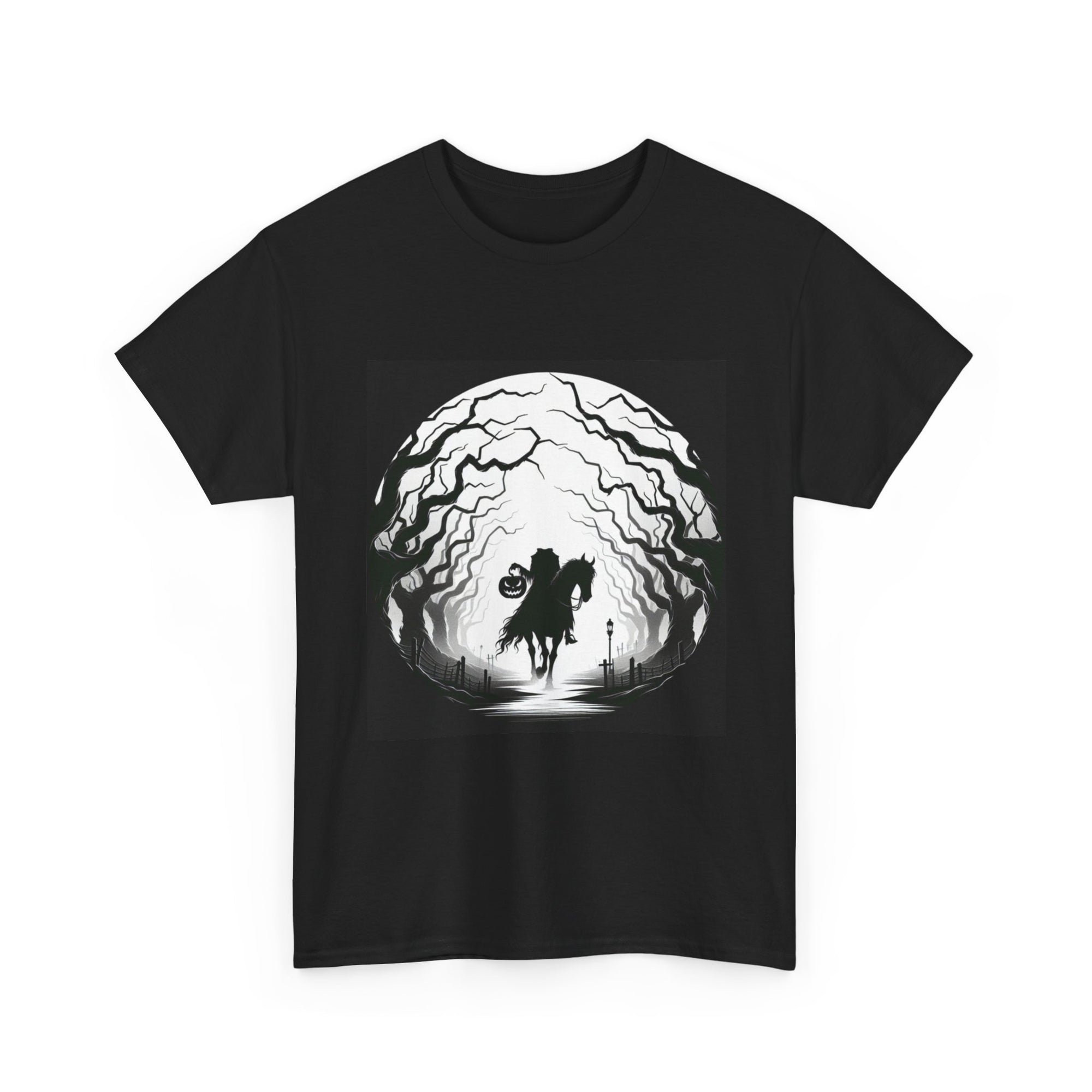 Dark Fantasy Unisex Heavy Cotton Tee, Graphic T-Shirt, Halloween Shirt, Gift for Gamers, Spooky Tee, Casual Wear