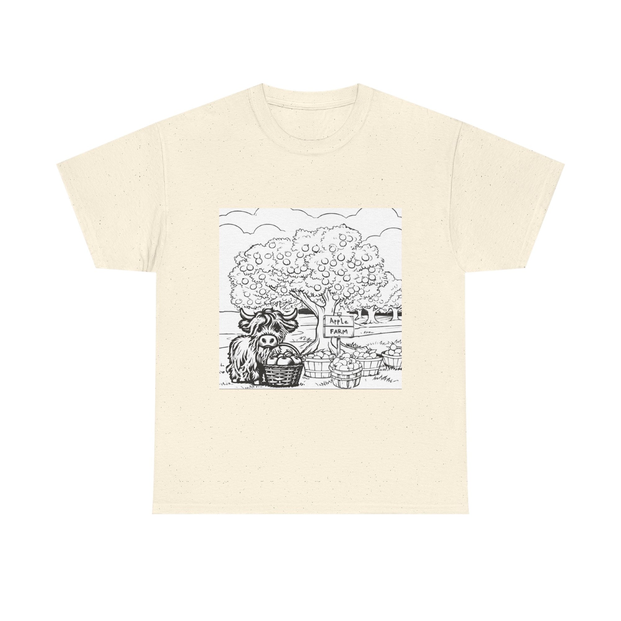 Whimsical Farm Life Tee, Casual Graphic Tee for Animal Lovers, Unisex Cotton Shirt for Summer