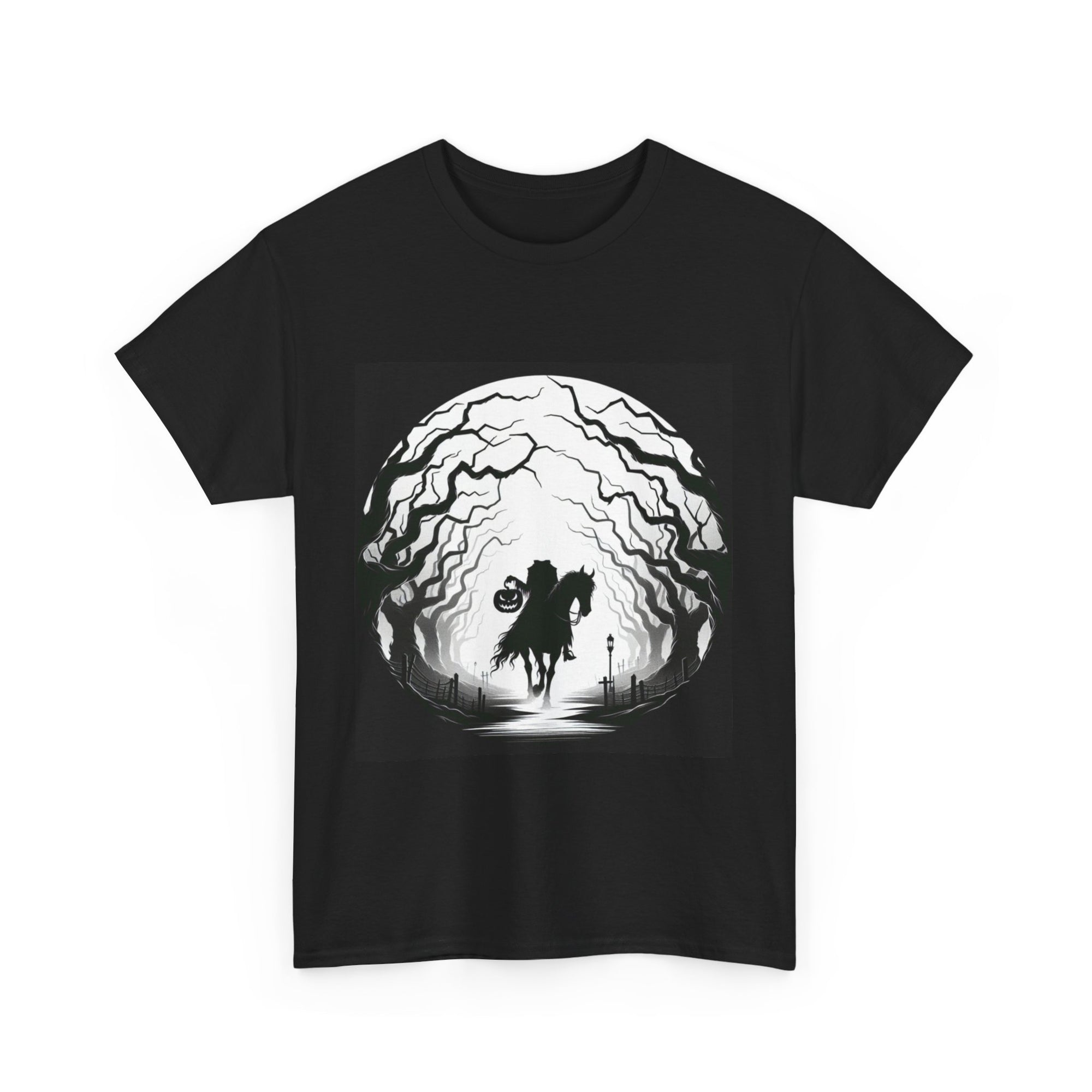 Dark Fantasy Unisex Heavy Cotton Tee, Graphic T-Shirt, Halloween Shirt, Gift for Gamers, Spooky Tee, Casual Wear