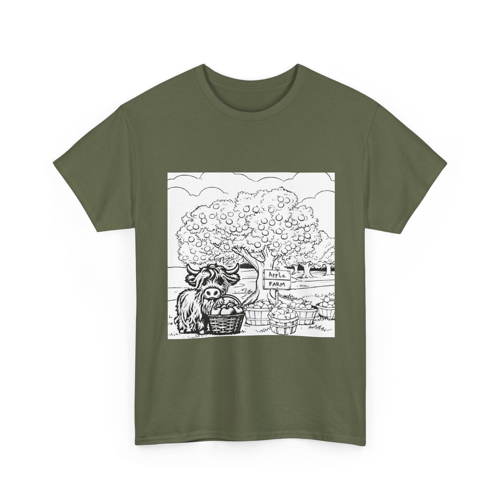 Whimsical Farm Life Tee, Casual Graphic Tee for Animal Lovers, Unisex Cotton Shirt for Summer