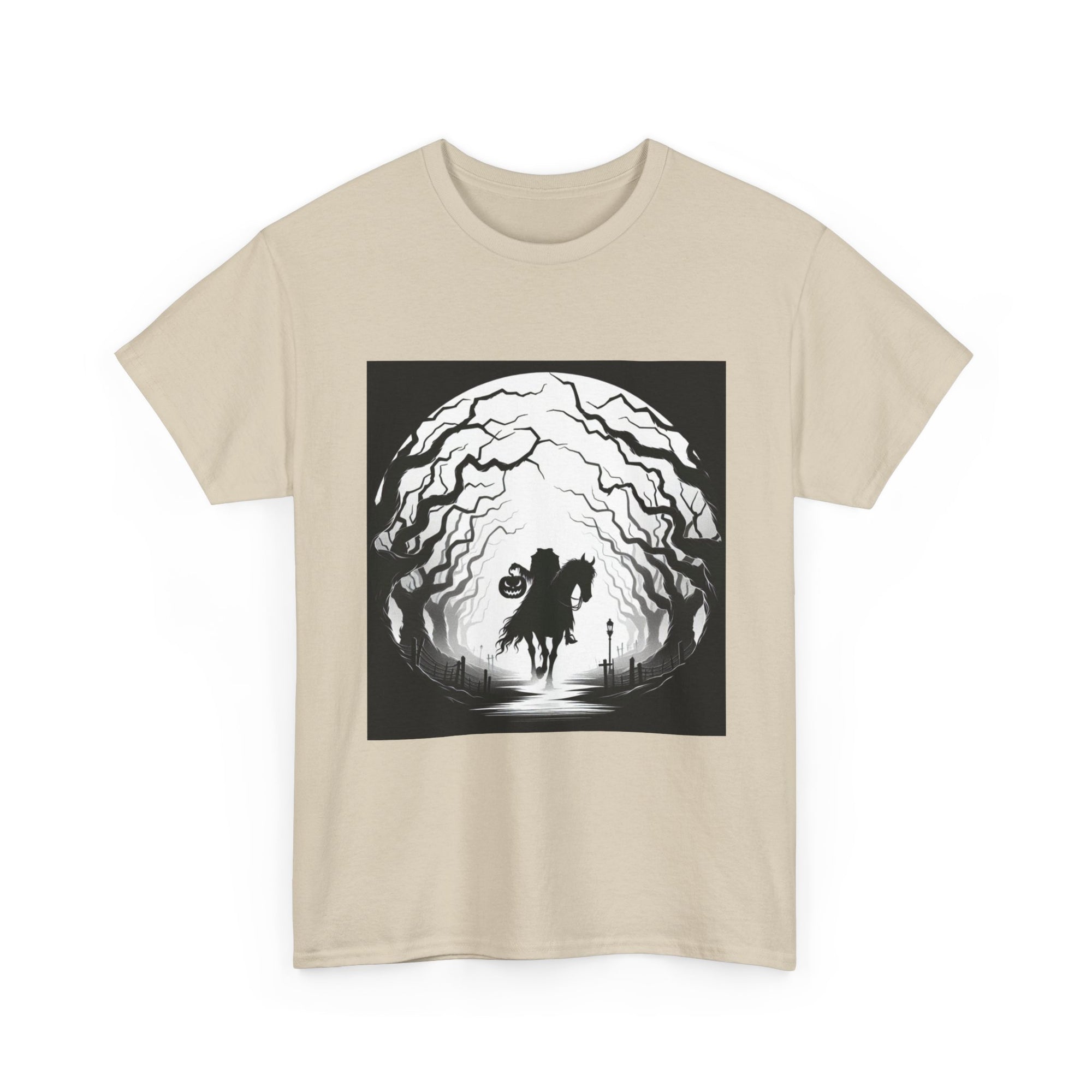 Dark Fantasy Unisex Heavy Cotton Tee, Graphic T-Shirt, Halloween Shirt, Gift for Gamers, Spooky Tee, Casual Wear
