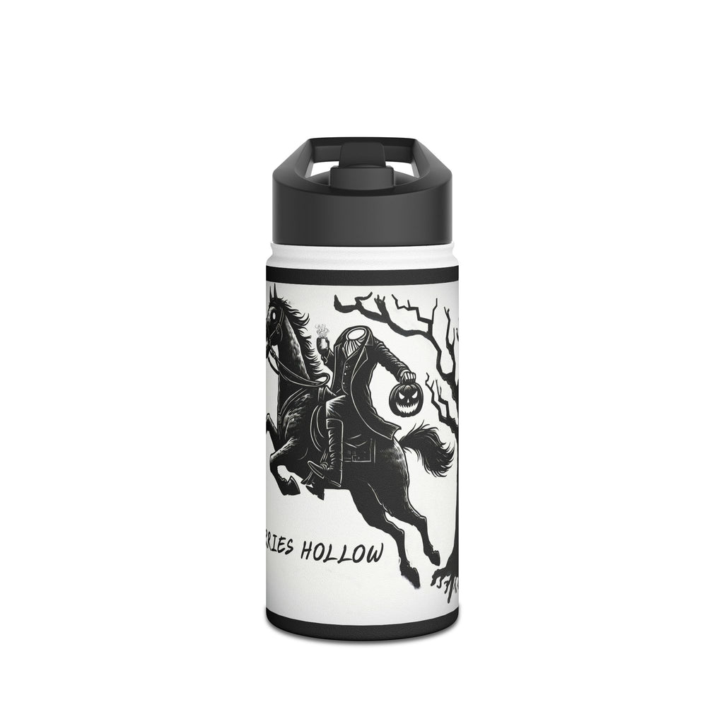 Spooky Stainless Steel Water Bottle, Ichabod Crane Design, Halloween Gift, Eco-Friendly Water Container, Outdoor Adventure