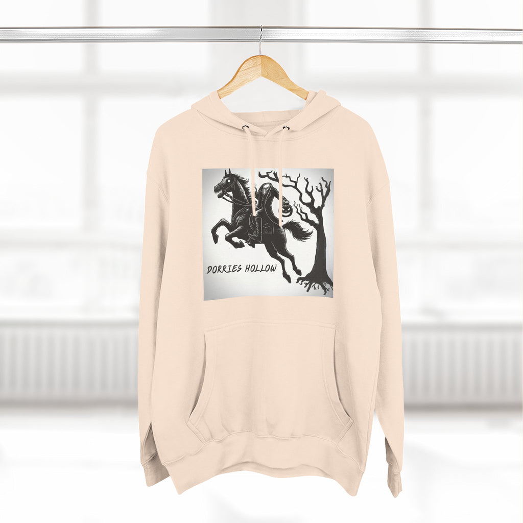 Spooky Horse Fleece Hoodie - Perfect for Fall and Halloween, Unisex Sweatshirt, Cozy Pullover, Gift for Horse Lovers