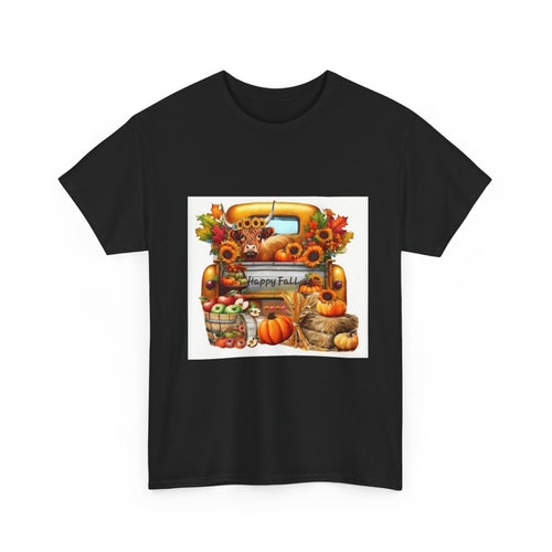 Autumn Vibes Unisex Heavy Cotton Tee - Perfect for Fall Celebrations, Thanksgiving Gatherings, Cozy Outings, Seasonal Wardrobe